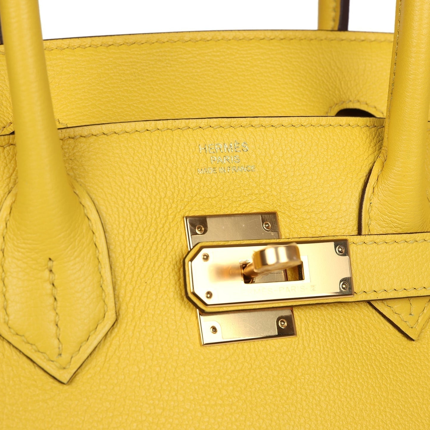 Hermes Birkin 30 Jaune de Naples Novillo Gold Hardware