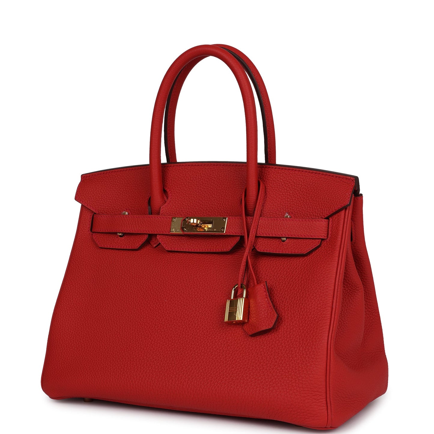 Hermes Birkin 30 Geranium Togo Gold Hardware