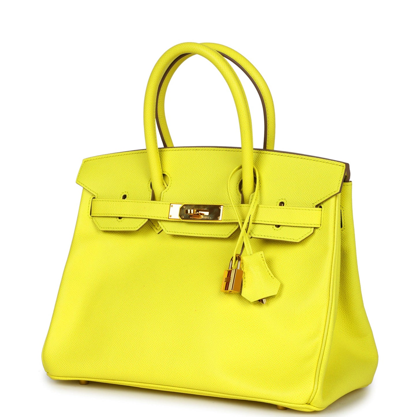 Hermes Birkin 30 Lime Epsom Gold Hardware