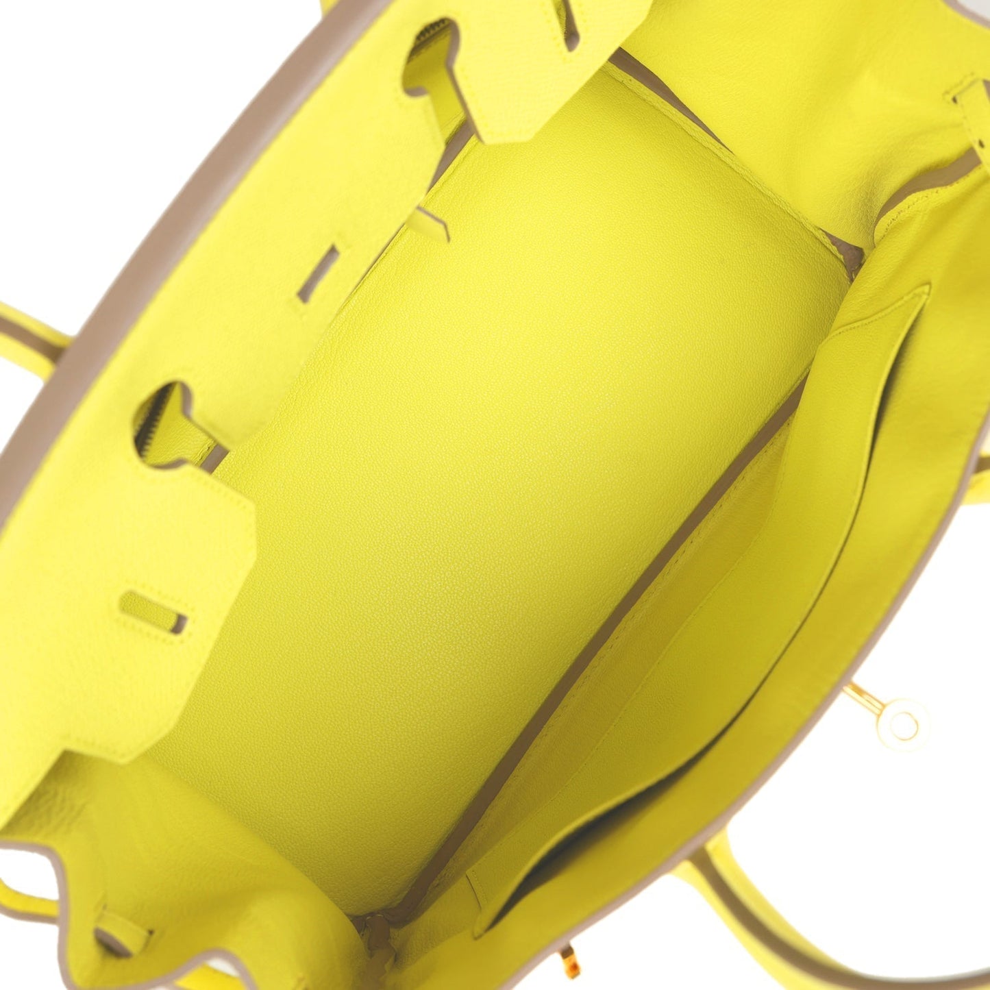 Hermes Birkin 30 Lime Epsom Gold Hardware