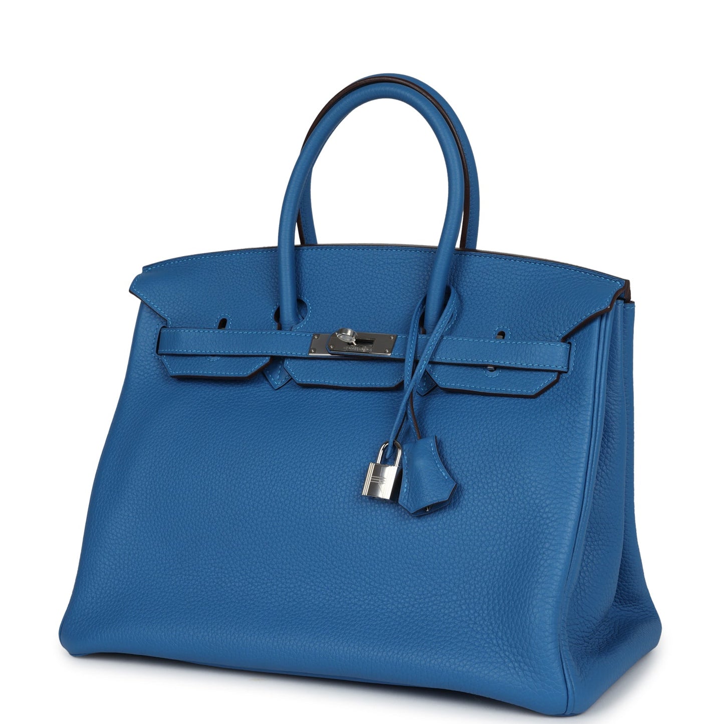 Hermes Birkin 35 Mykonos Clemence Palladium Hardware
