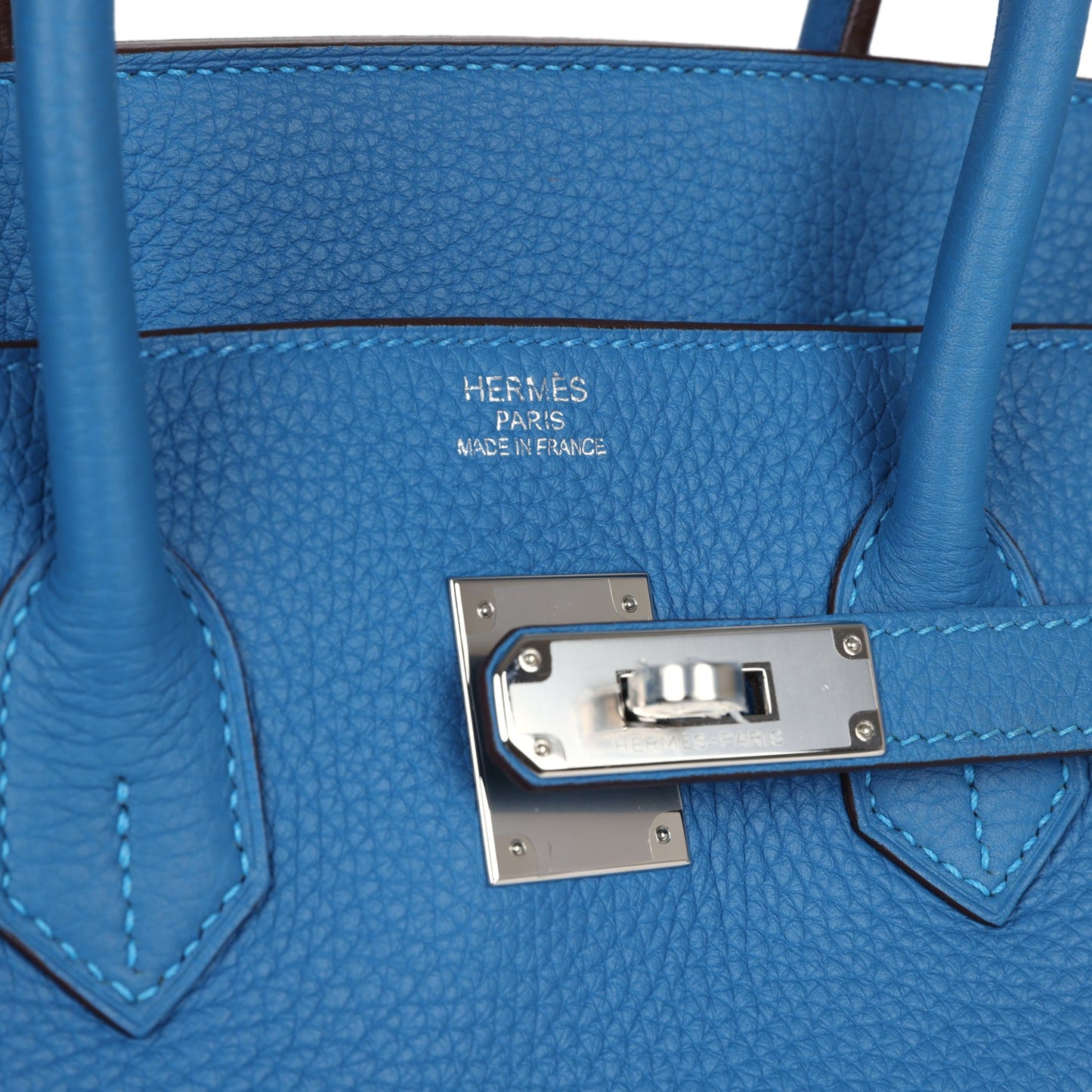 Hermes Birkin 35 Mykonos Clemence Palladium Hardware