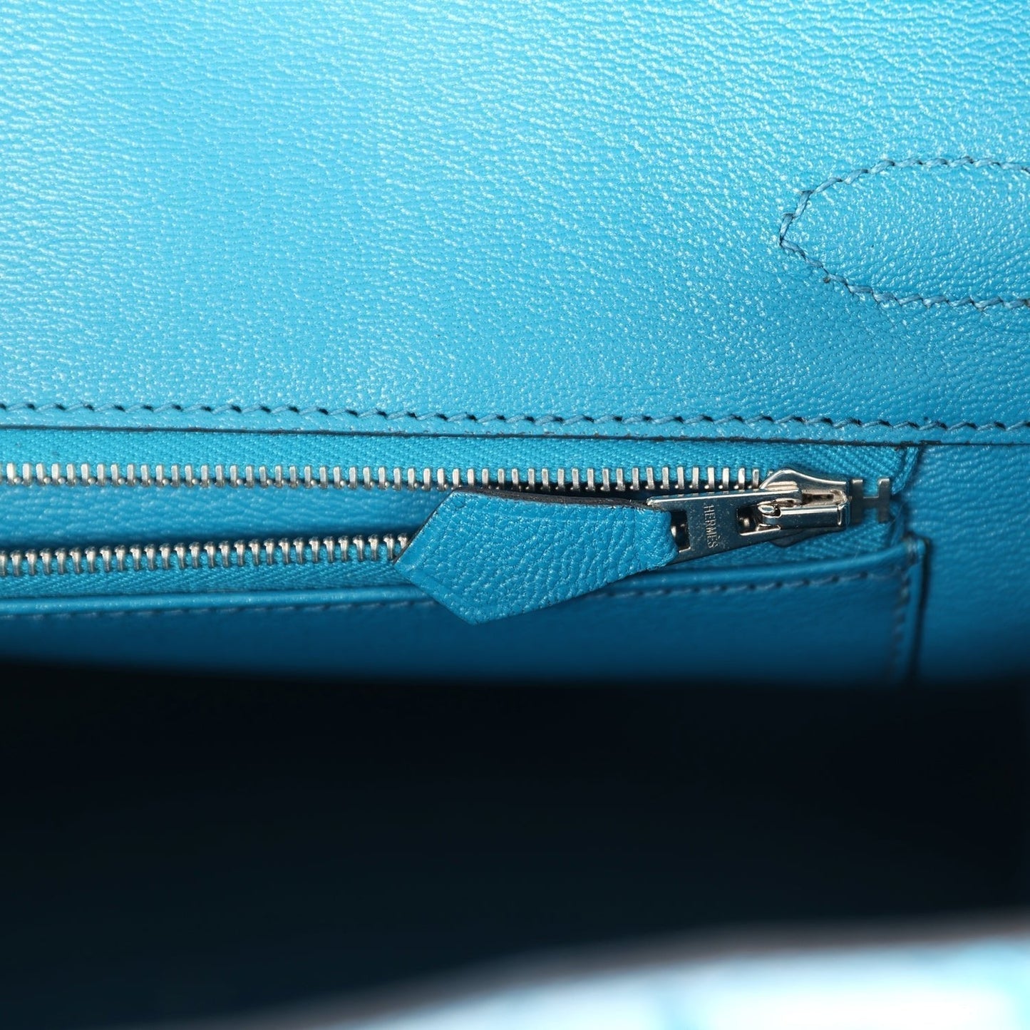 Hermes Birkin 30 Bleu Izmir Shiny Niloticus Crocodile Palladium Hardware