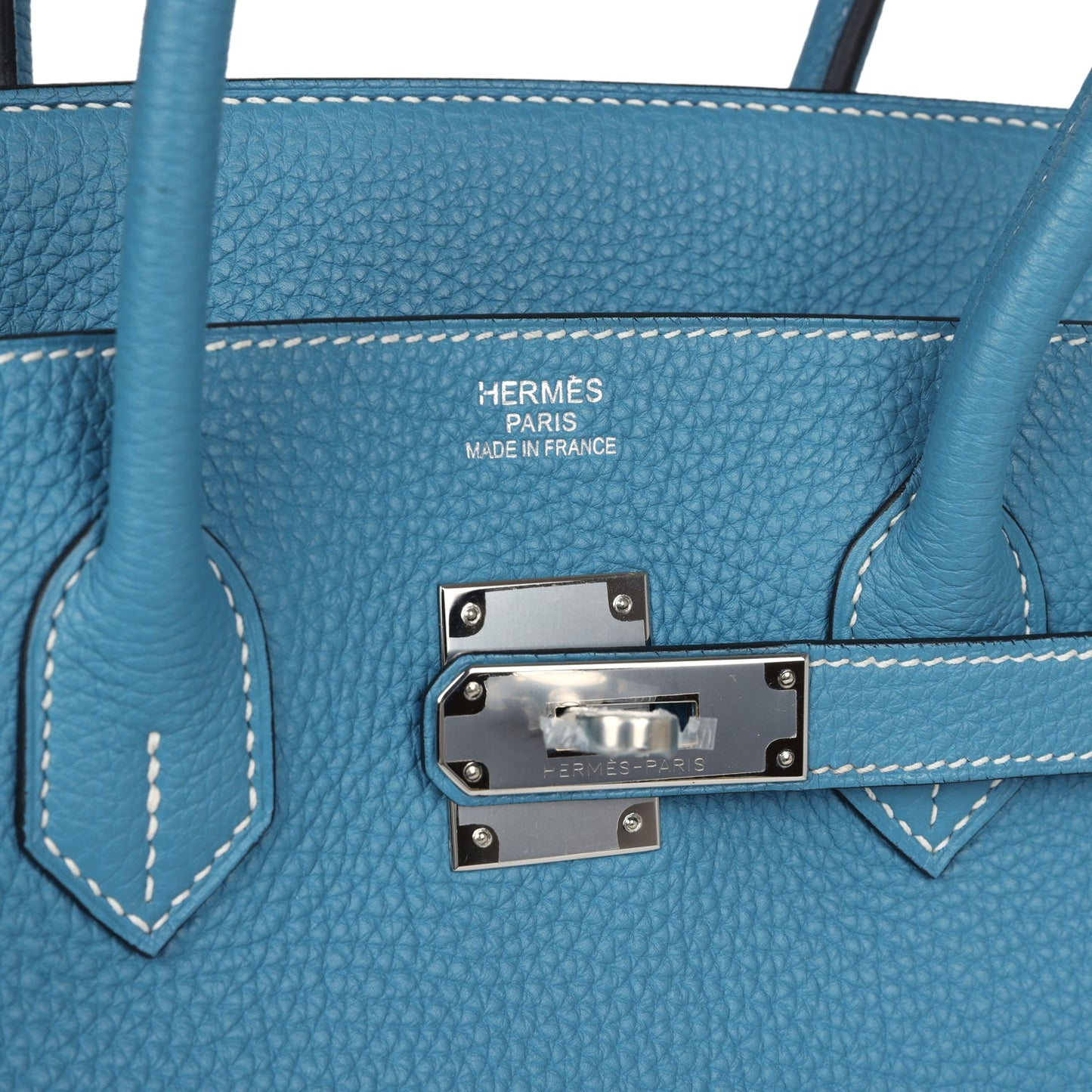 Hermes Birkin 35 Blue Jean Togo Palladium Hardware