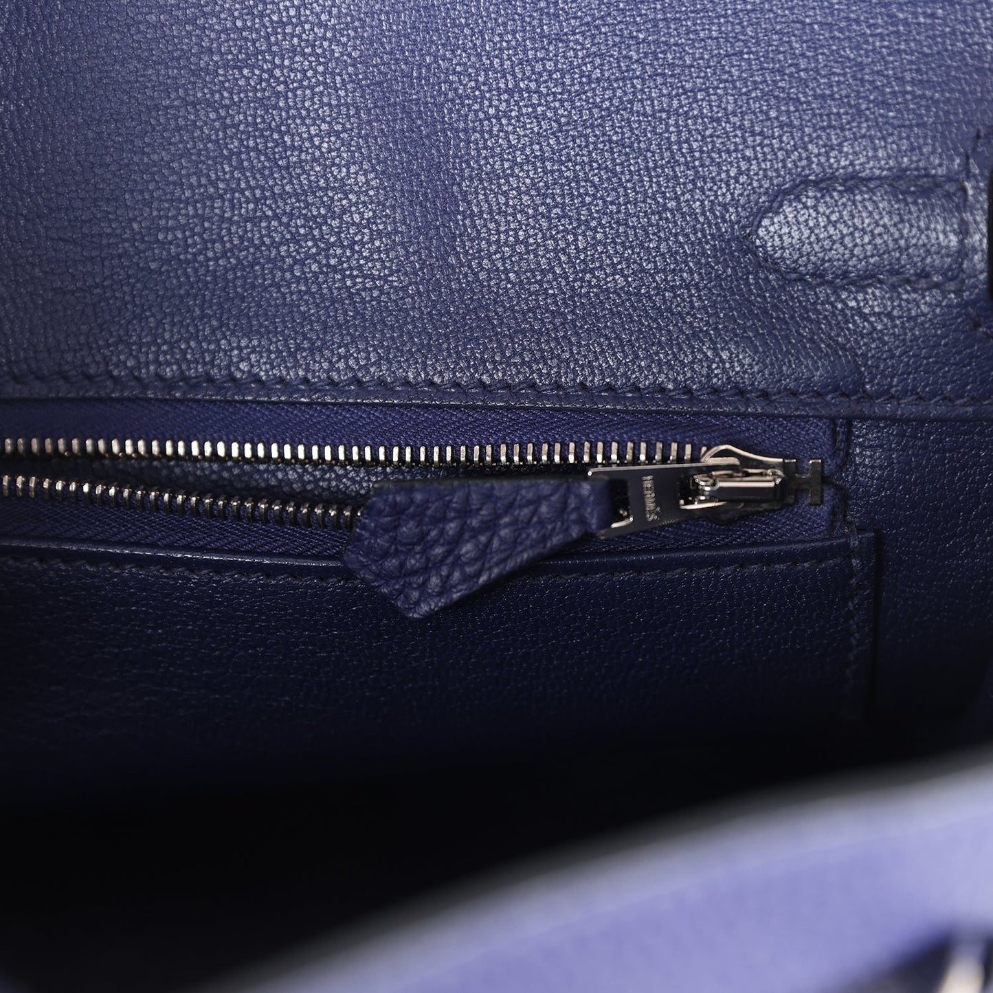 Hermes Birkin 25 Bleu Encre Togo Palladium Hardware