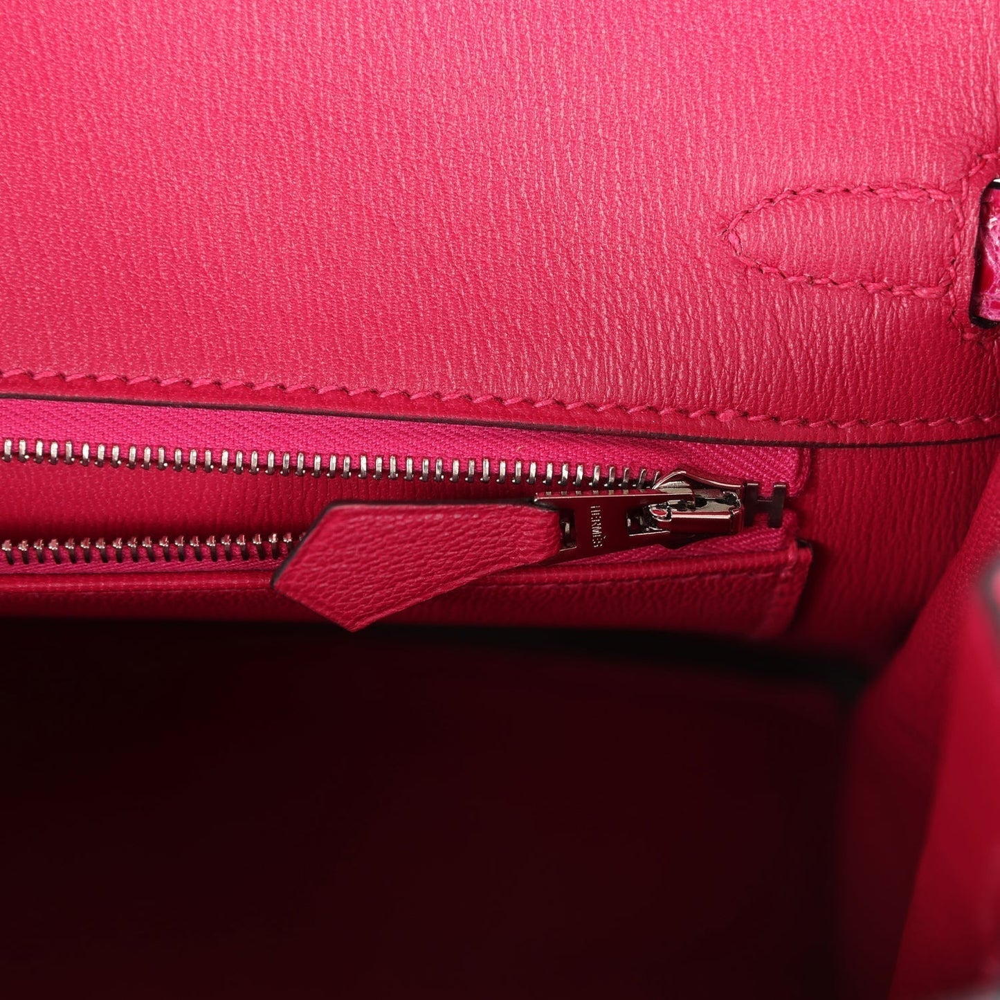 Hermes Birkin 25 Rose Mexico Shiny Porosus Crocodile Palladium Hardware