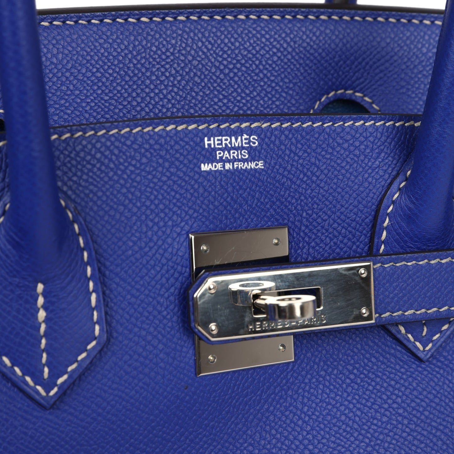 Hermes Birkin 30 Bleu Electric Candy Epsom Palladium Hardware