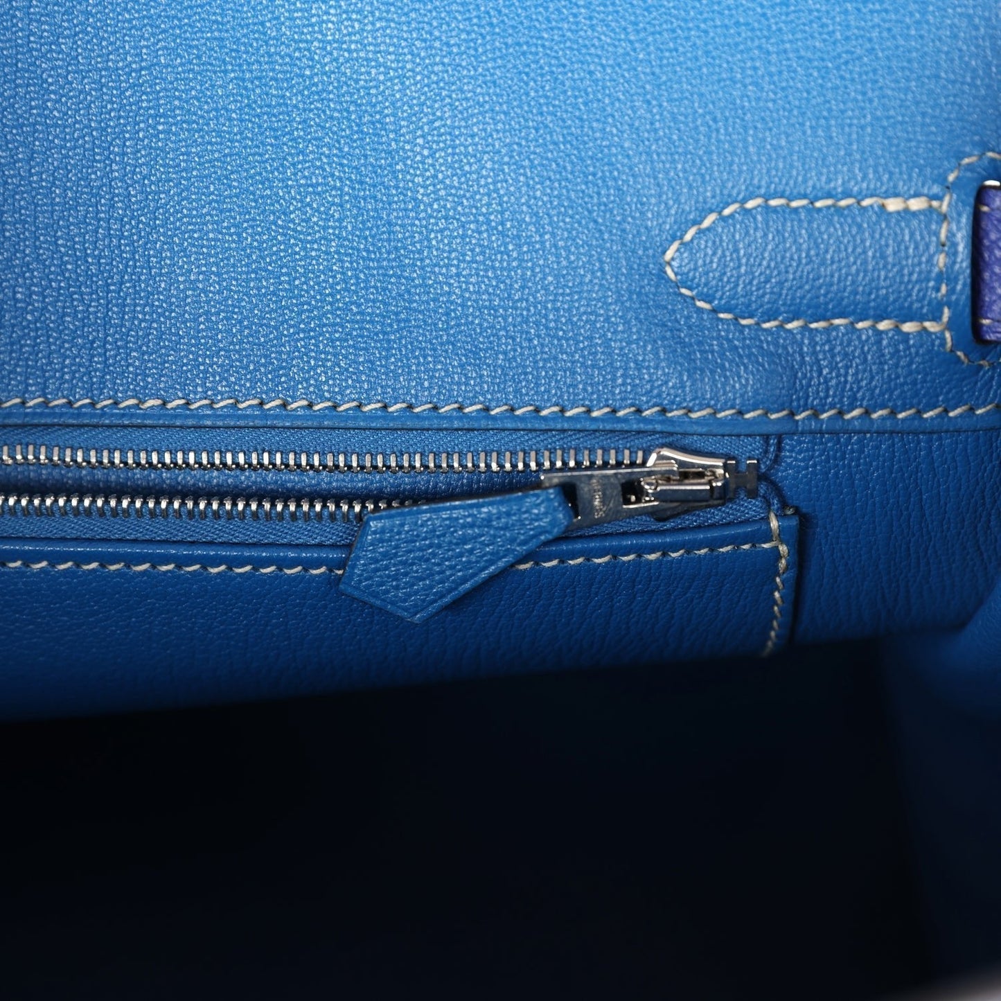 Hermes Birkin 30 Bleu Electric Candy Epsom Palladium Hardware