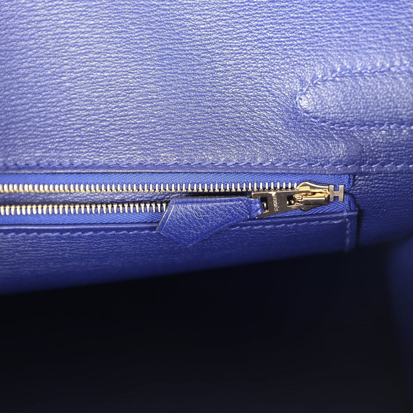 Hermes Birkin 30 Bleu Electric Matte Alligator Gold Hardware