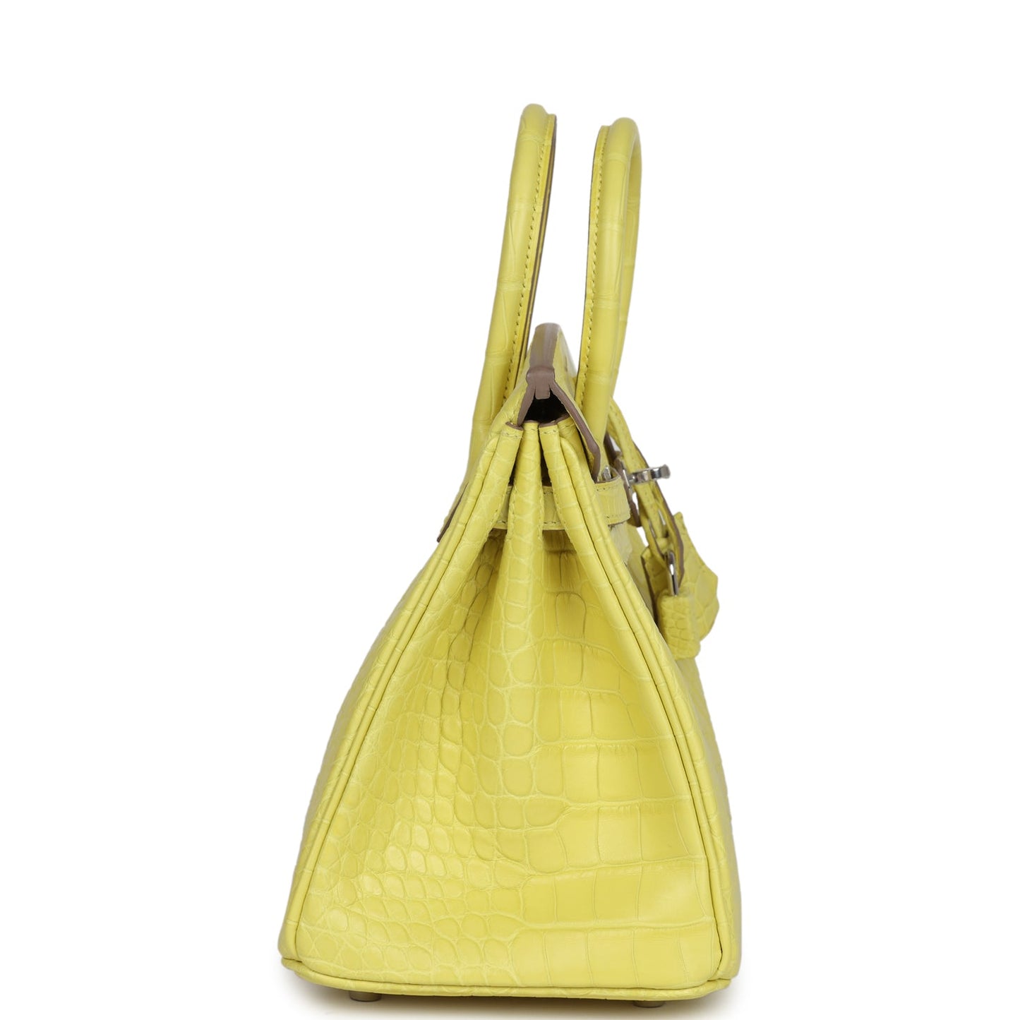 Hermes Birkin 25 Lime Matte Alligator Palladium Hardware