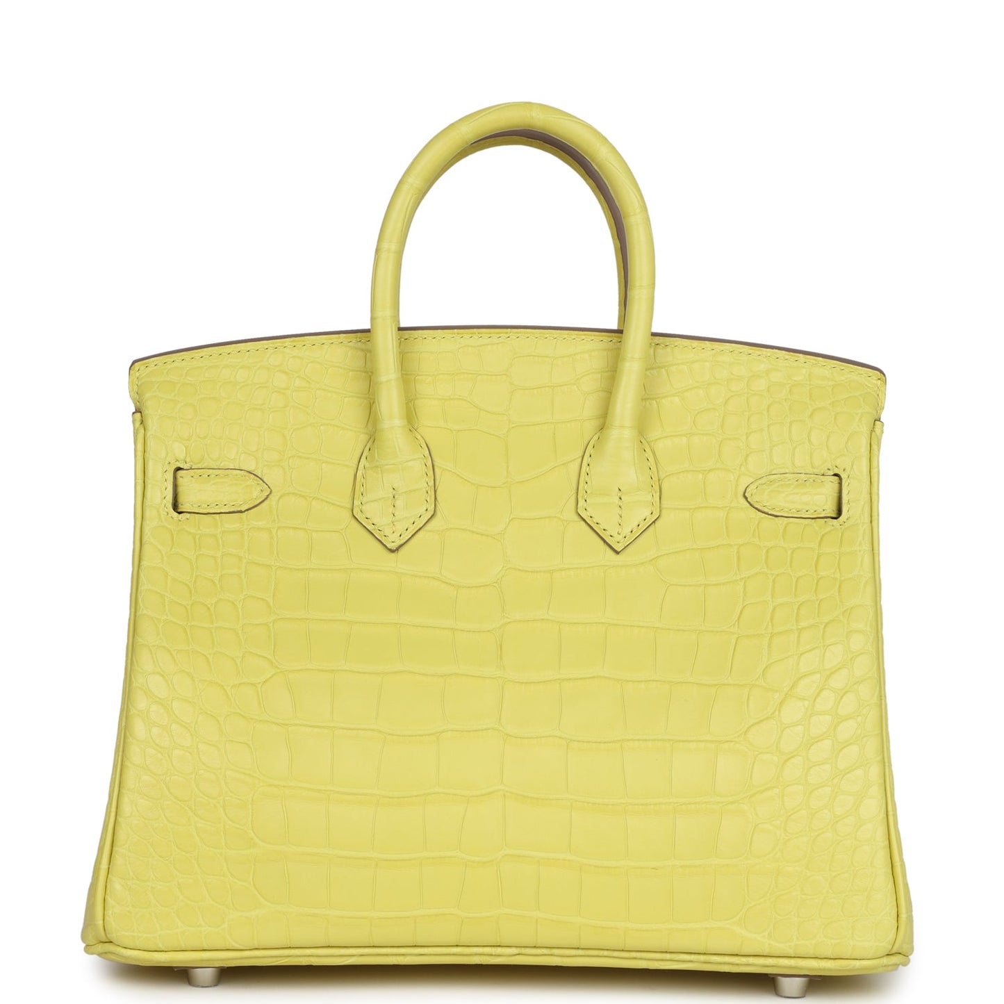 Hermes Birkin 25 Lime Matte Alligator Palladium Hardware