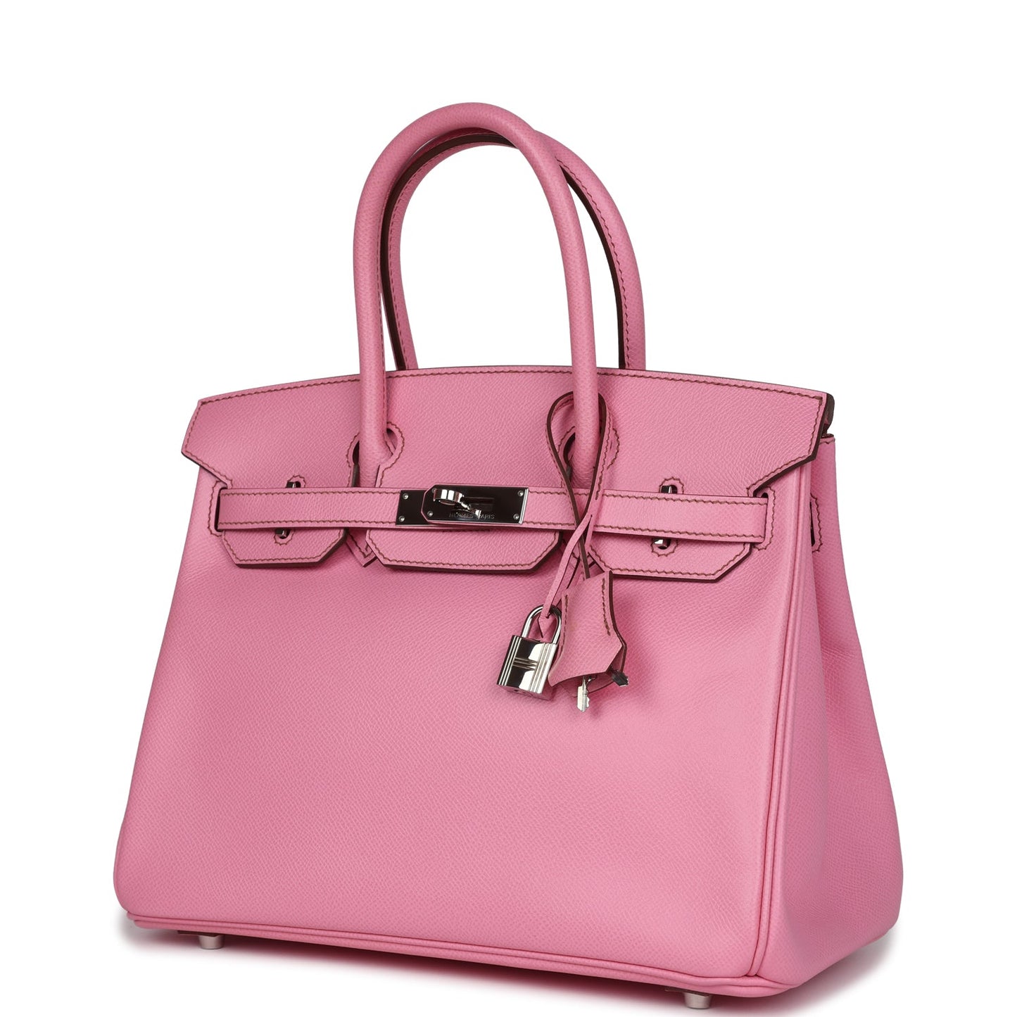 Hermes Birkin 30 Bubblegum Epsom Palladium Hardware