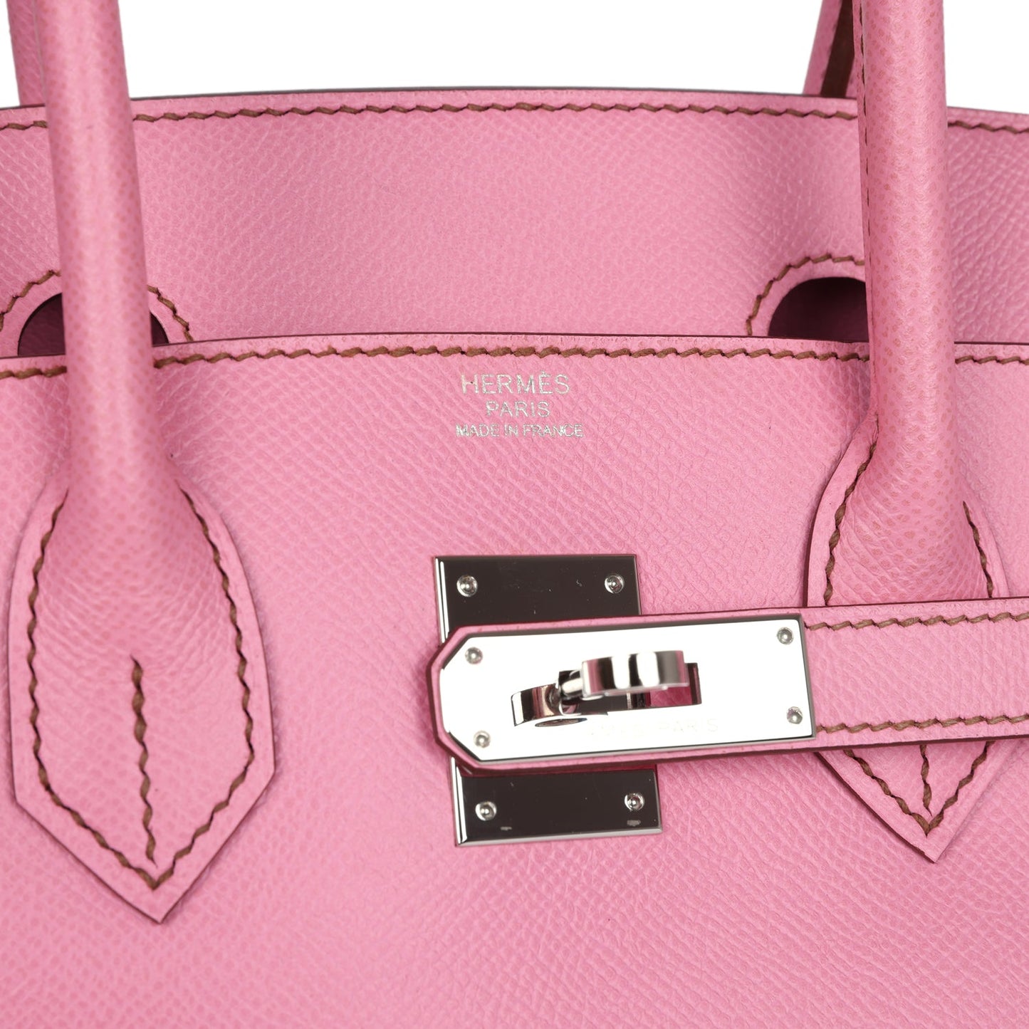 Hermes Birkin 30 Bubblegum Epsom Palladium Hardware