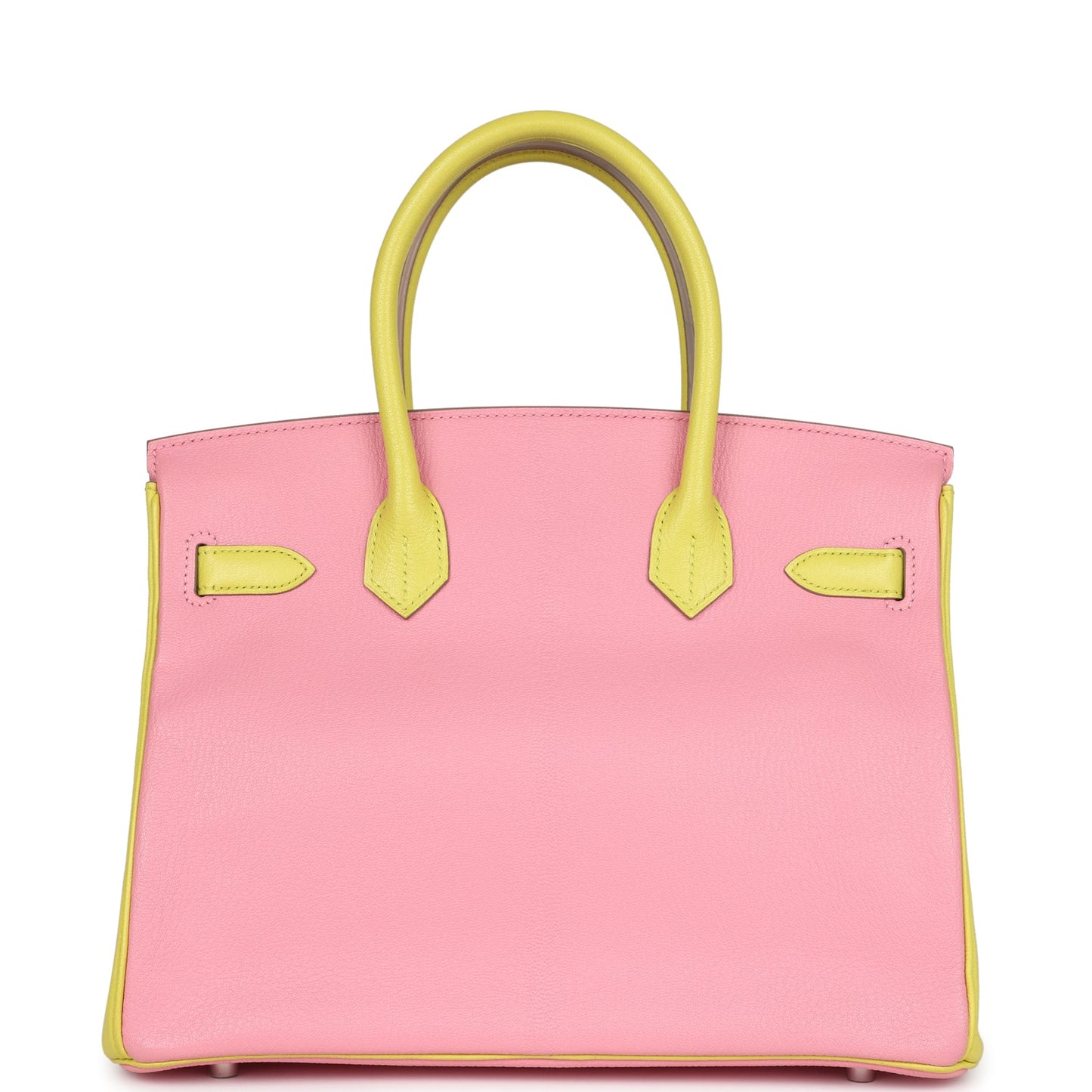 Hermes Special Order (HSS) Birkin 30 Rose Confetti and Lime Chevre Mysore Palladium Hardware