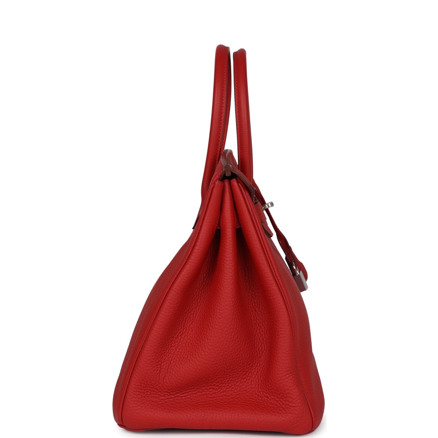 Hermes Birkin 35 Rouge Casaque Togo Palladium Hardware