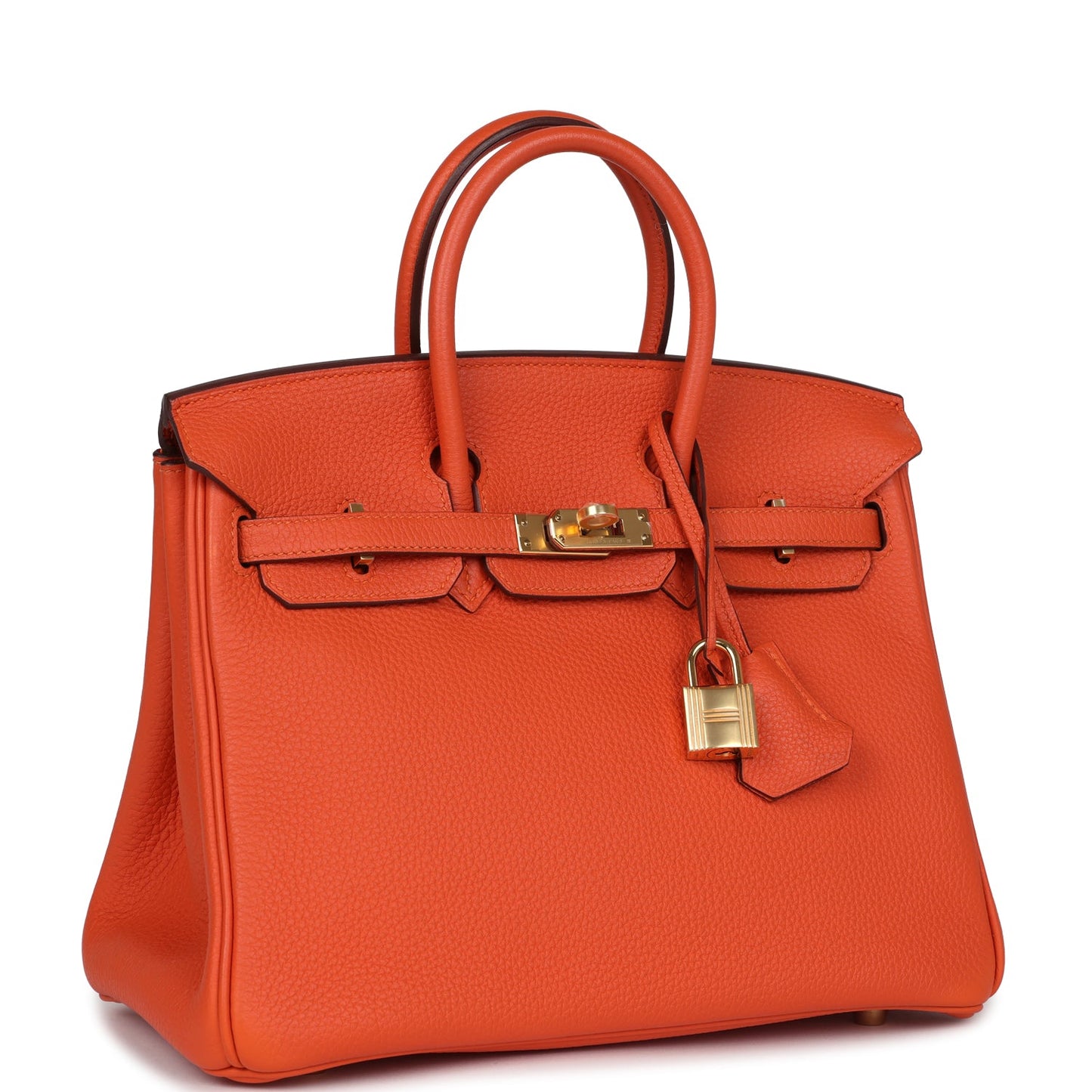 Hermes Birkin 25 Feu Togo Gold Hardware