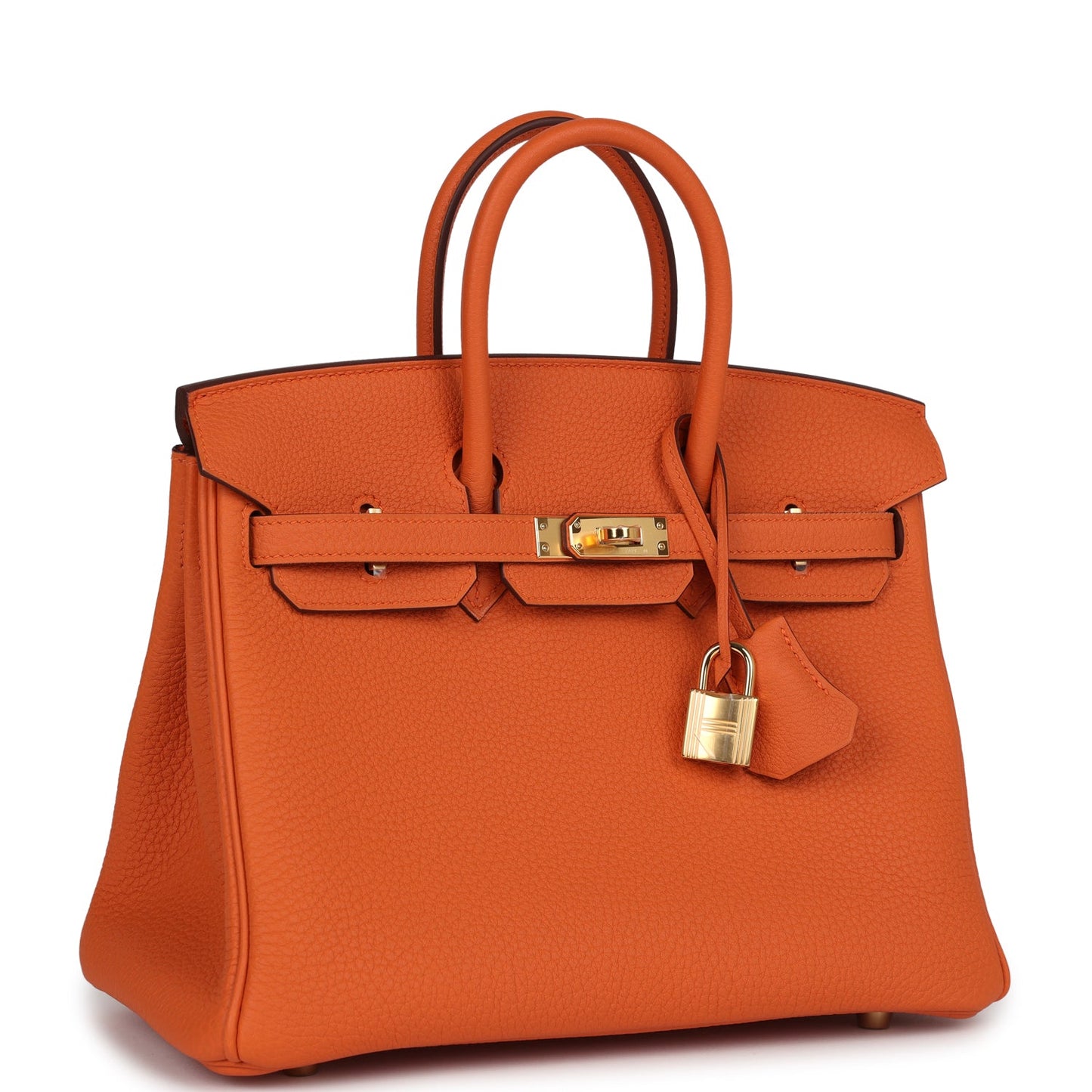 Hermes Birkin 25 Orange Togo Gold Hardware - Hermes Birkin 25 Orange