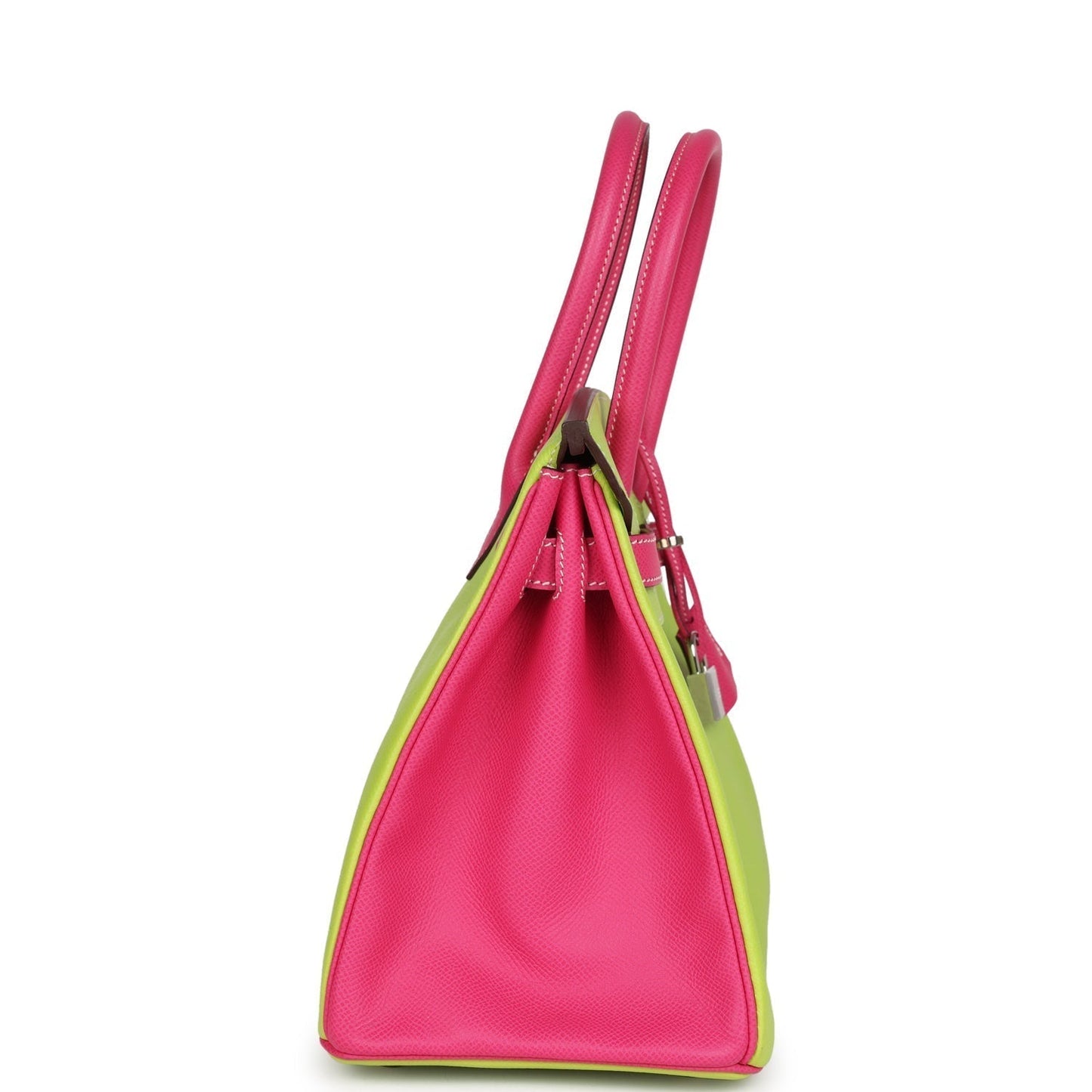 Hermes Special Order (HSS) Birkin 30 Kiwi and Rose Tyrien Epsom Palladium Hardware