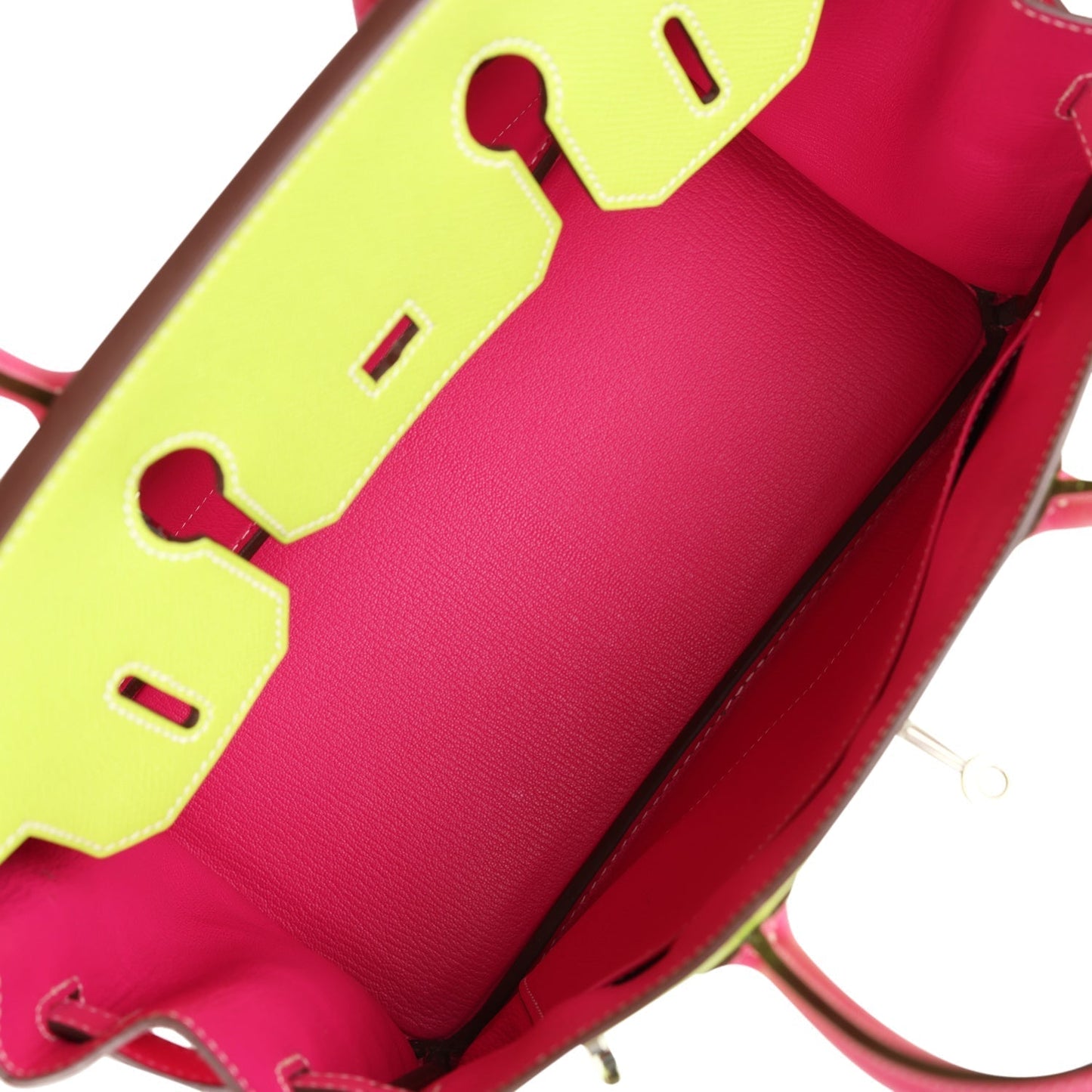 Hermes Special Order (HSS) Birkin 30 Kiwi and Rose Tyrien Epsom Palladium Hardware