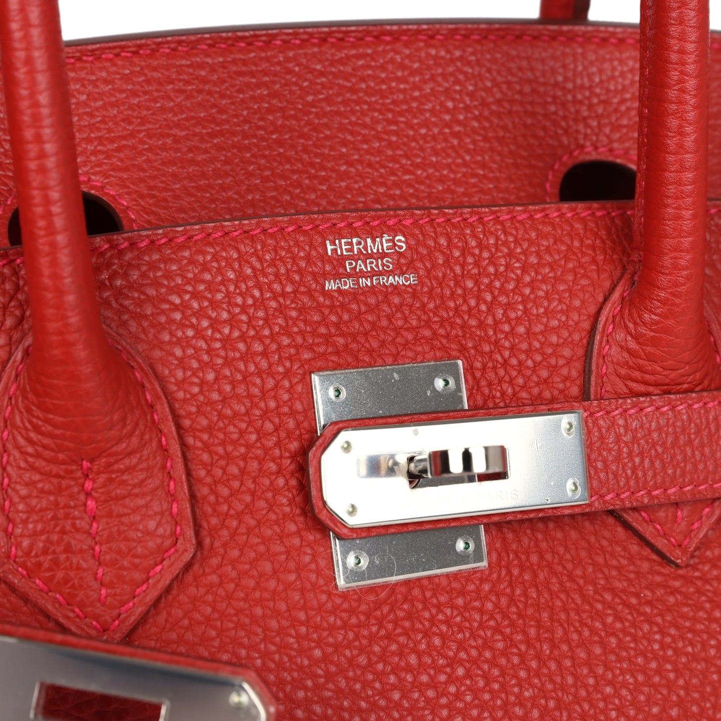 Hermes Birkin 30 Vermillon Togo Palladium Hardware