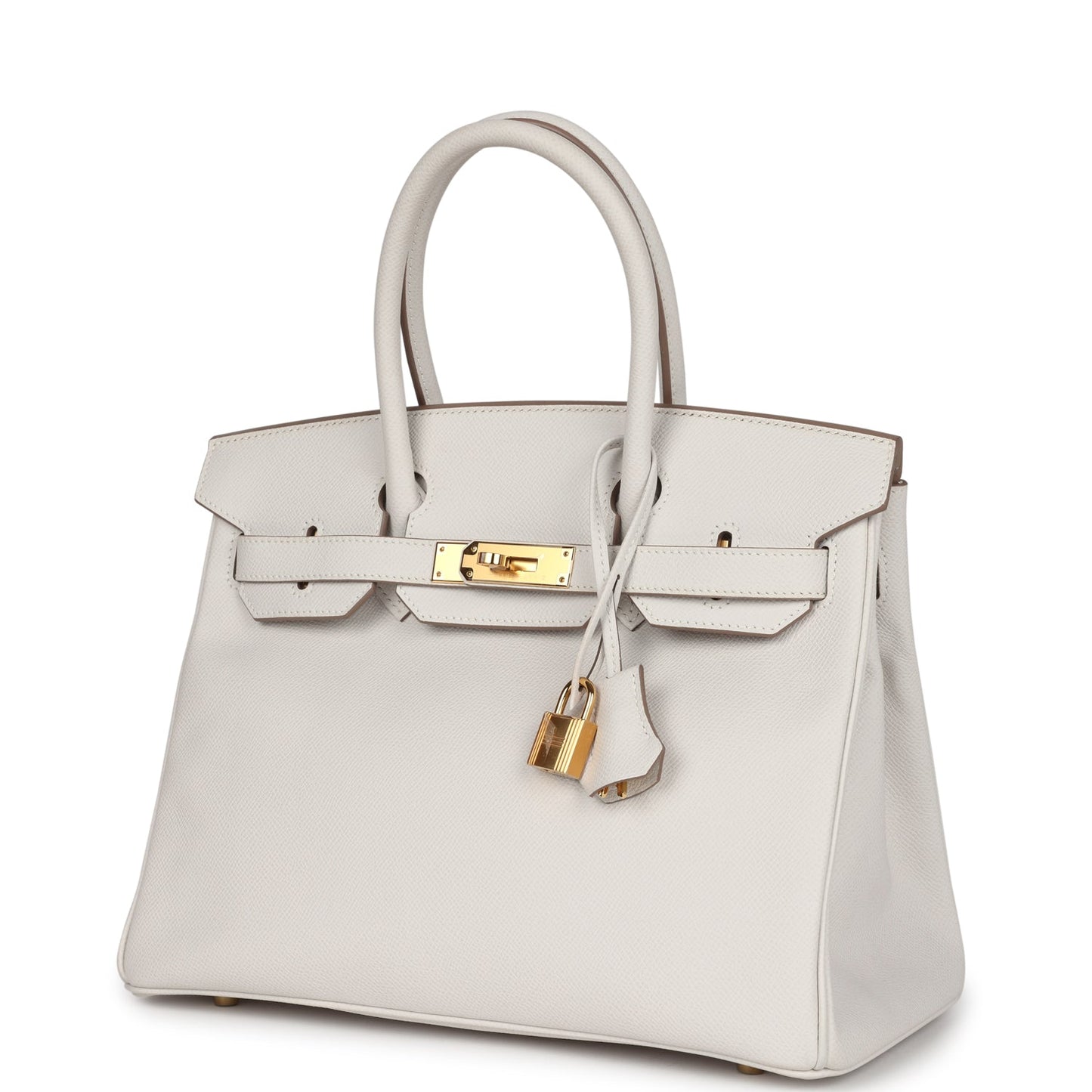 Hermes Birkin 30 Gris Pale Epsom Gold Hardware