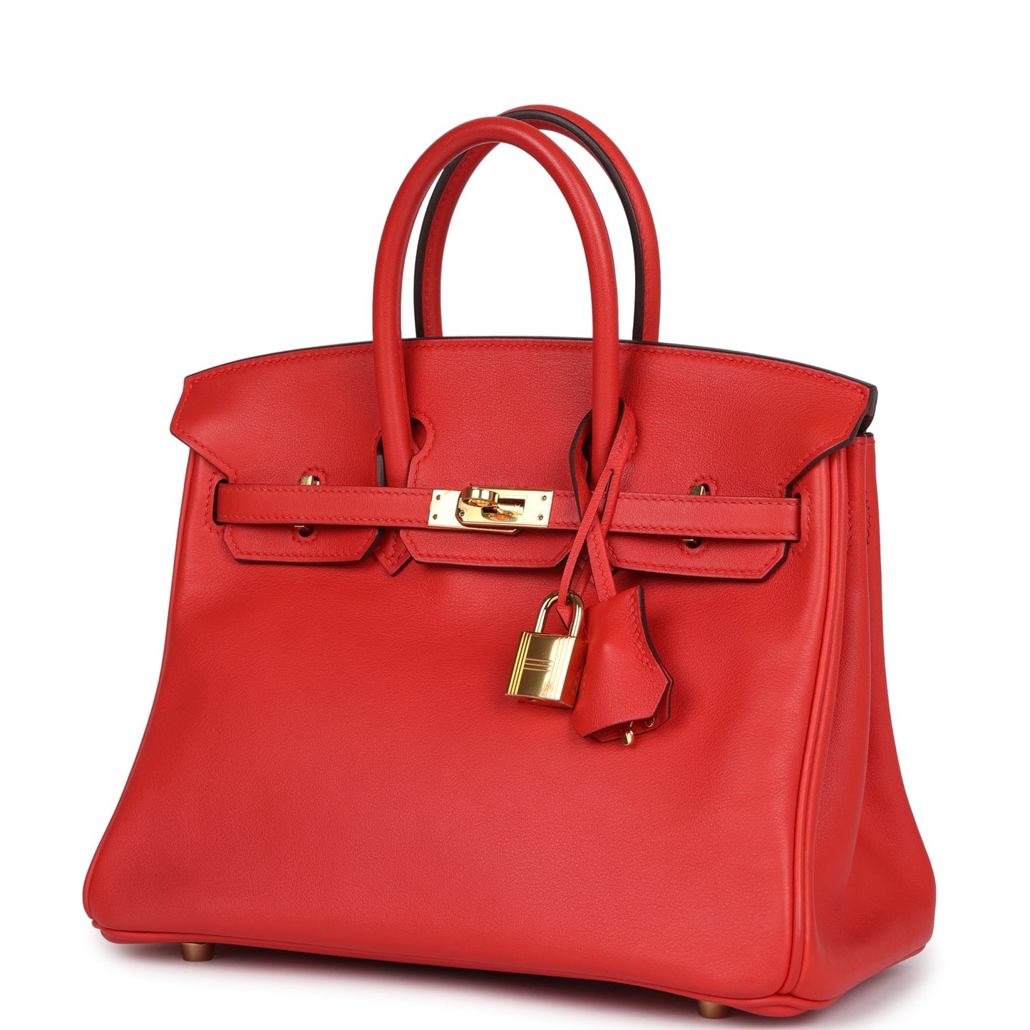 Hermes Birkin 25 Rouge Tomate Swift Gold Hardware