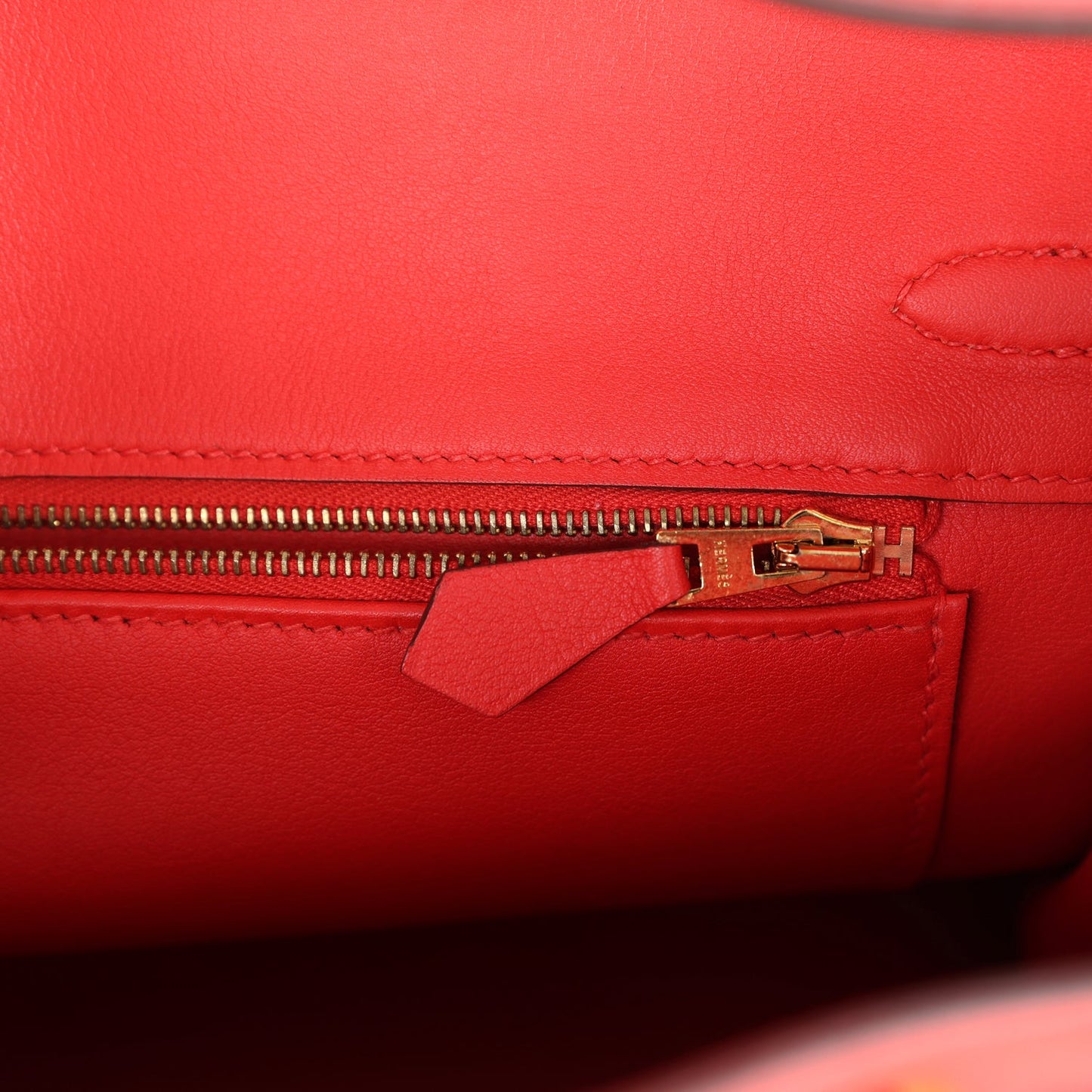 Hermes Birkin 25 Rouge Tomate Swift Gold Hardware