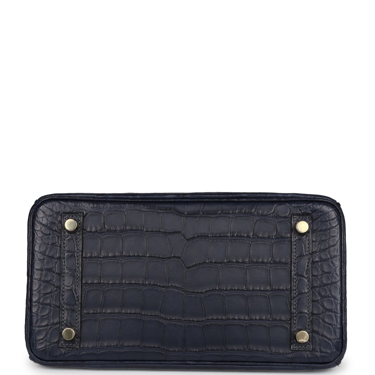 Hermes Birkin 25 Bleu Indigo Matte Alligator Gold Hardware