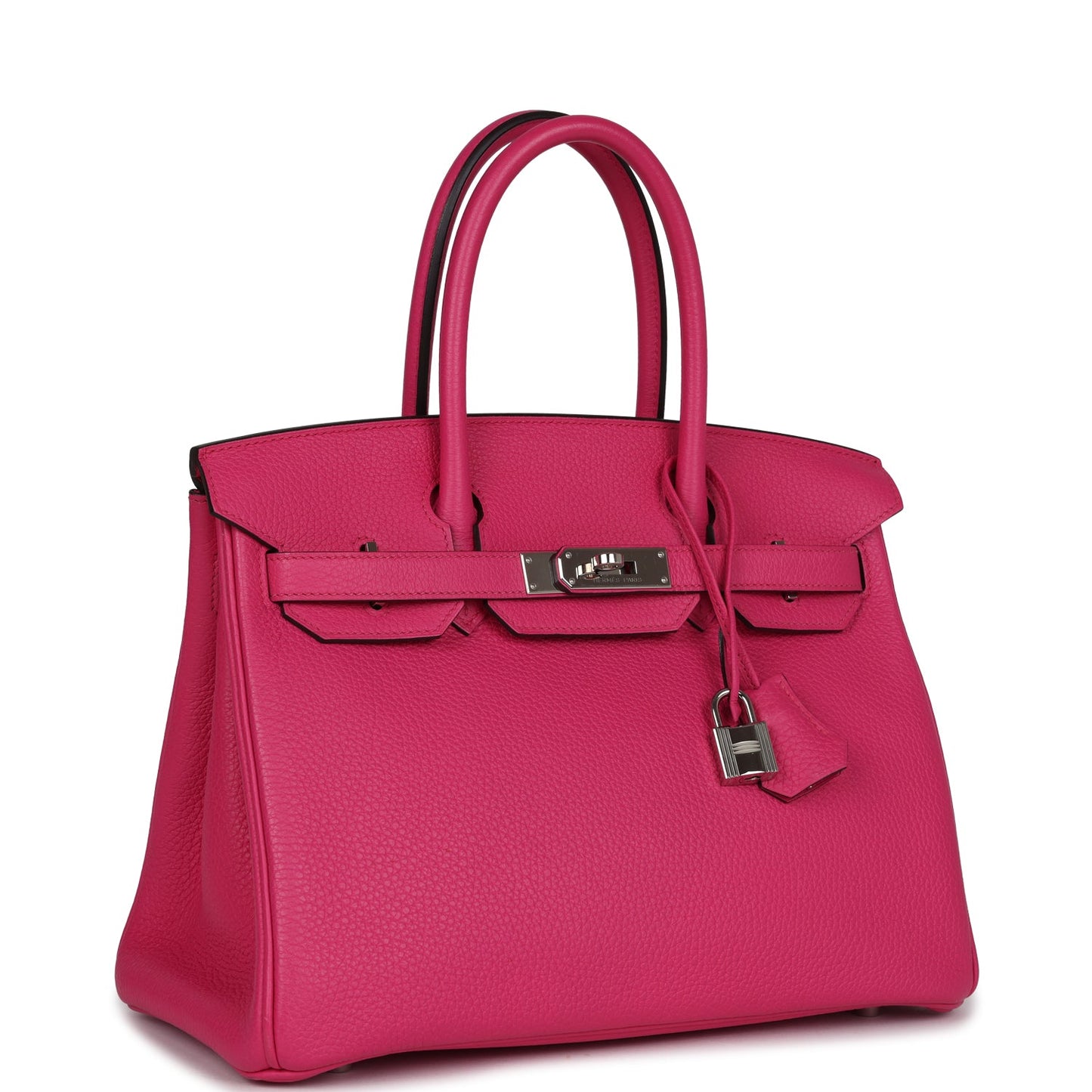 Hermes Birkin 30 Rose Shocking Clemence Palladium Hardware