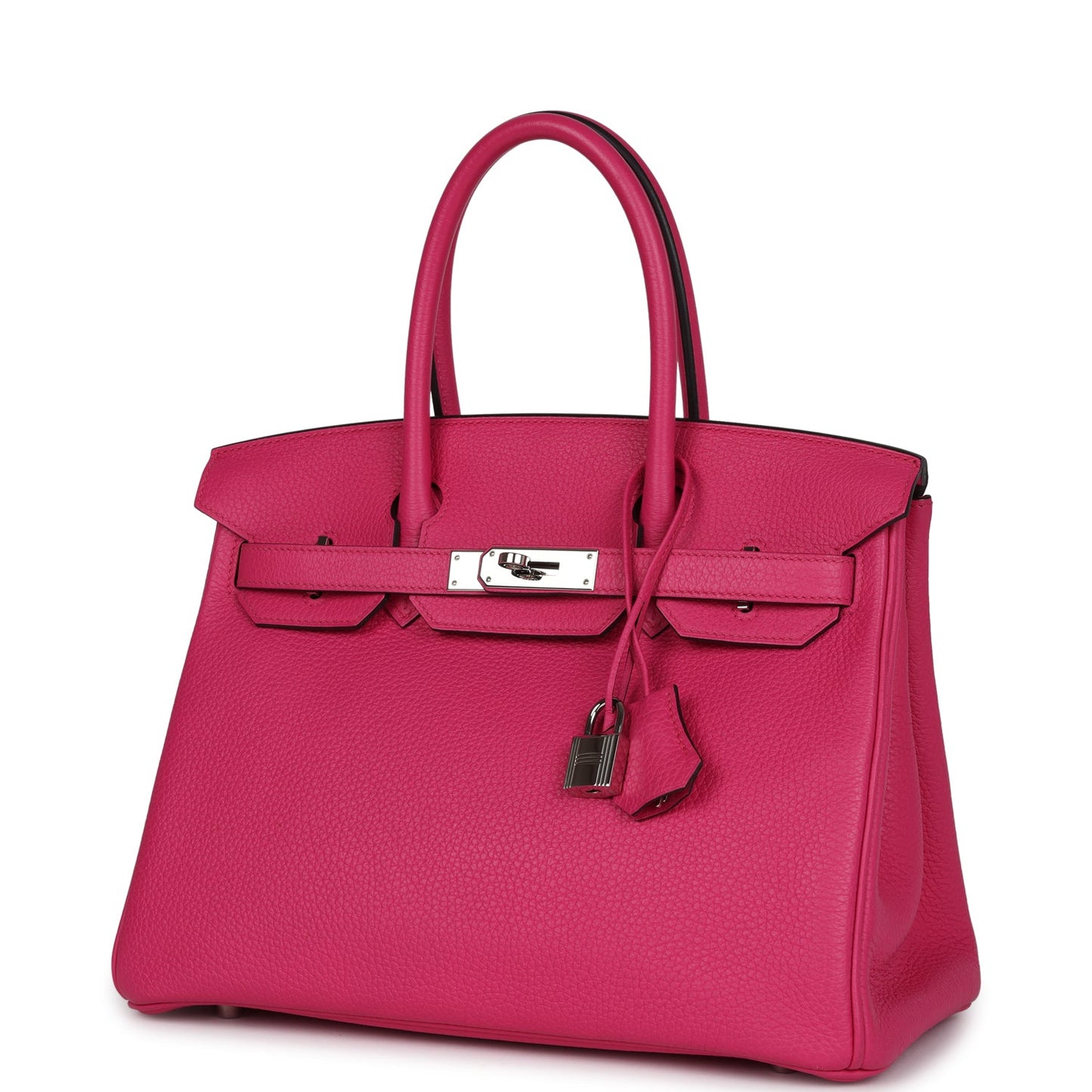 Hermes Birkin 30 Rose Shocking Clemence Palladium Hardware
