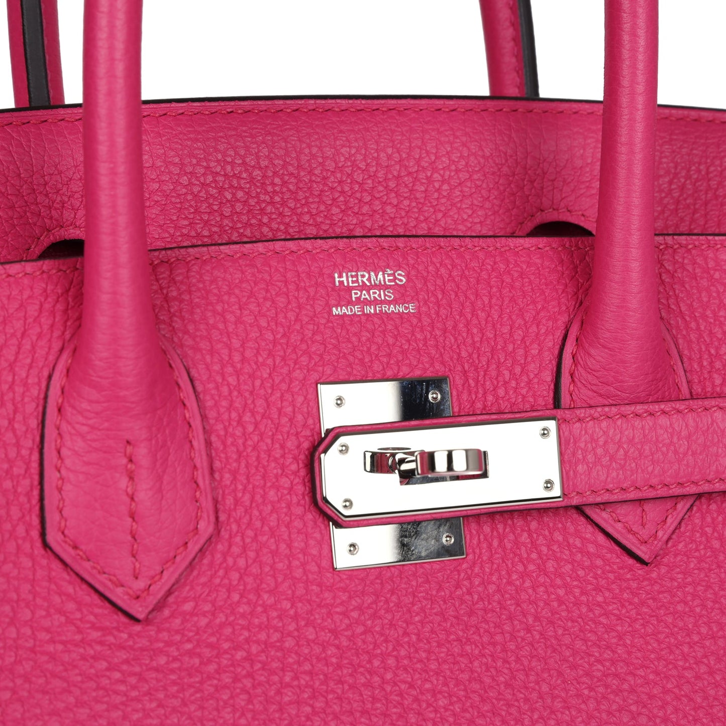 Hermes Birkin 30 Rose Shocking Clemence Palladium Hardware