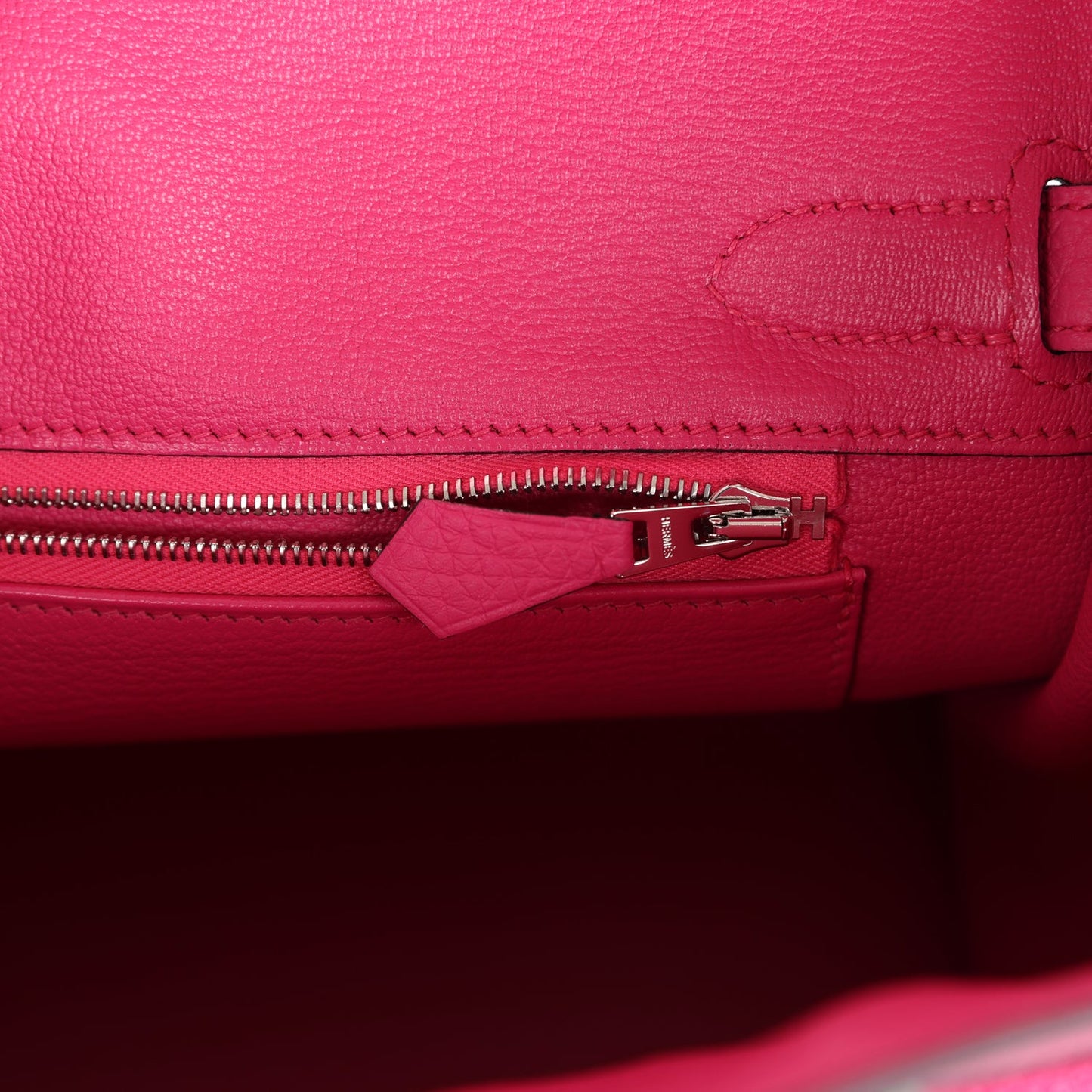 Hermes Birkin 30 Rose Shocking Clemence Palladium Hardware