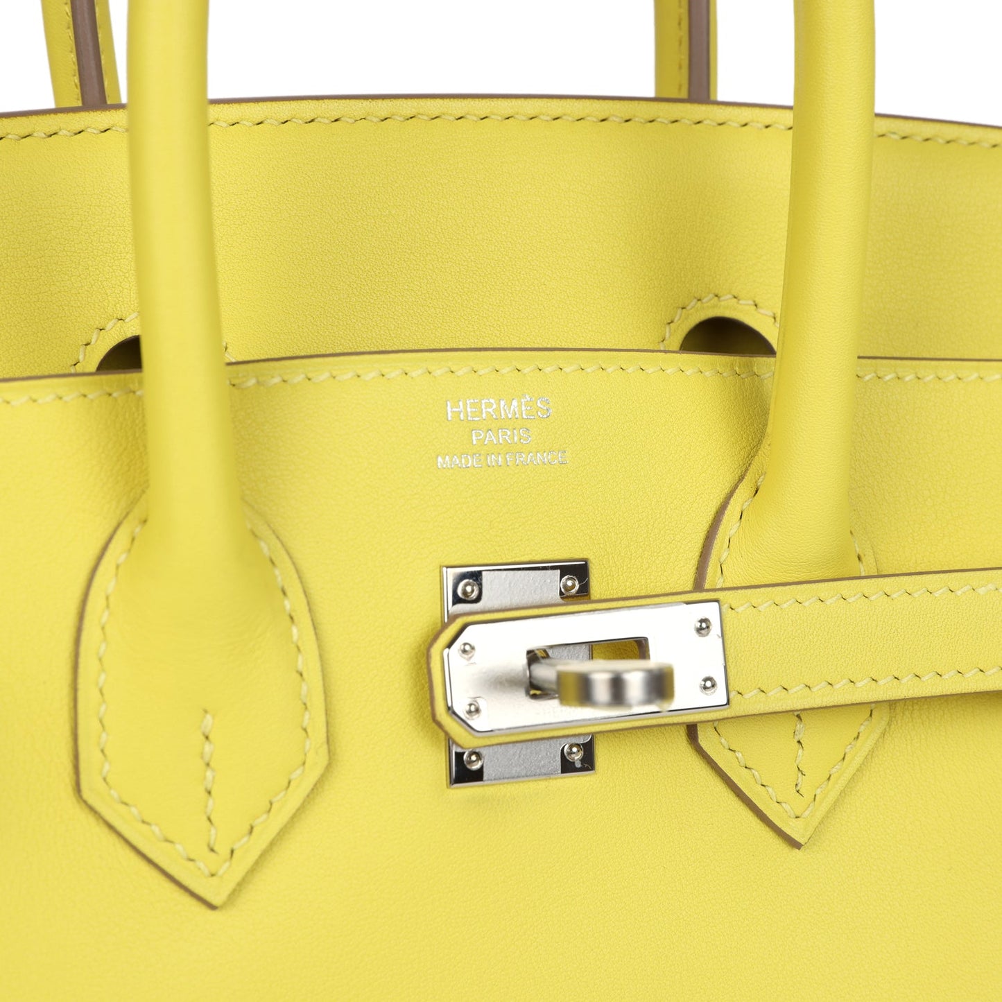 Hermes Birkin 25 Lime Swift Palladium Hardware