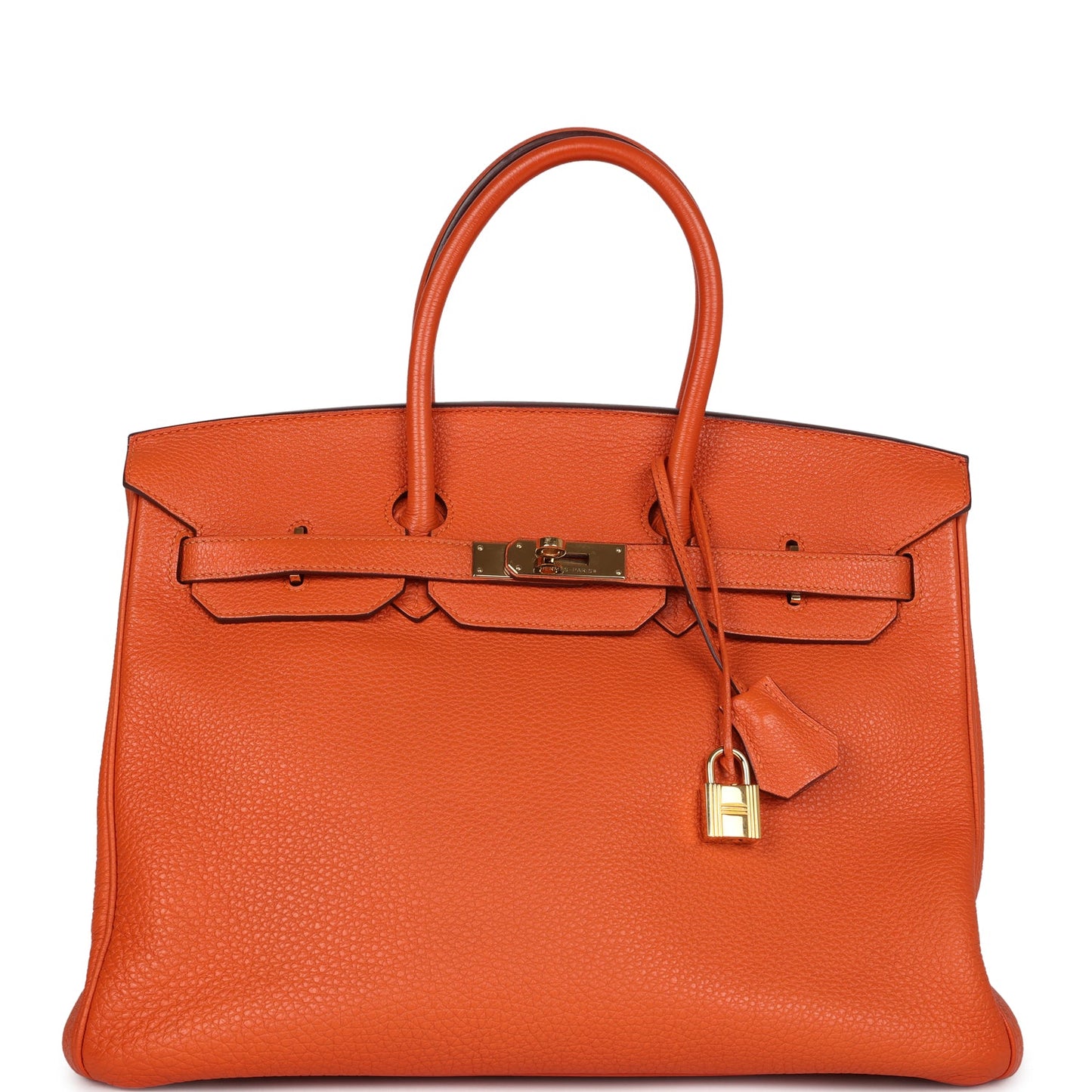 Hermes Birkin 35 Orange Togo Gold Hardware