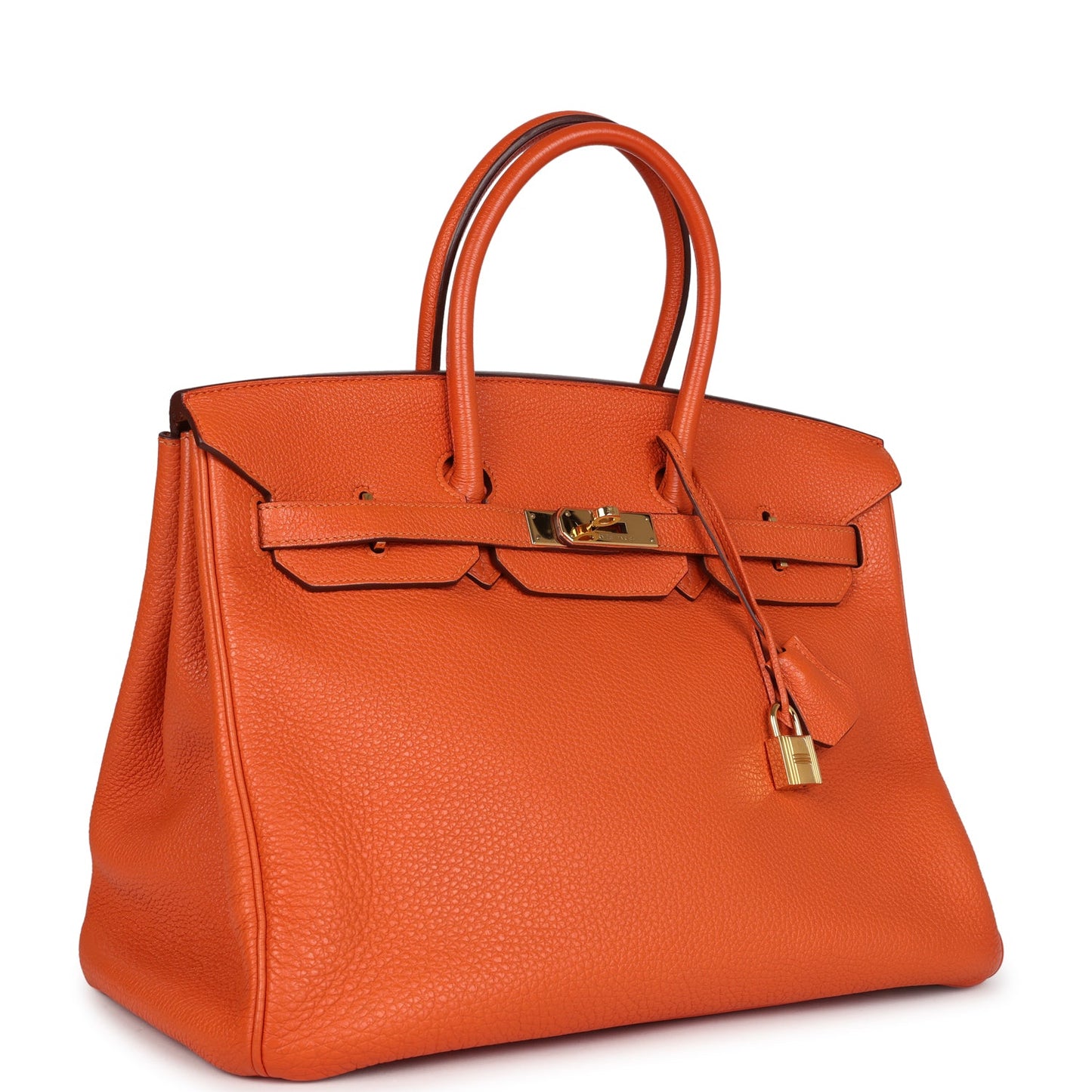 Hermes Birkin 35 Orange Togo Gold Hardware