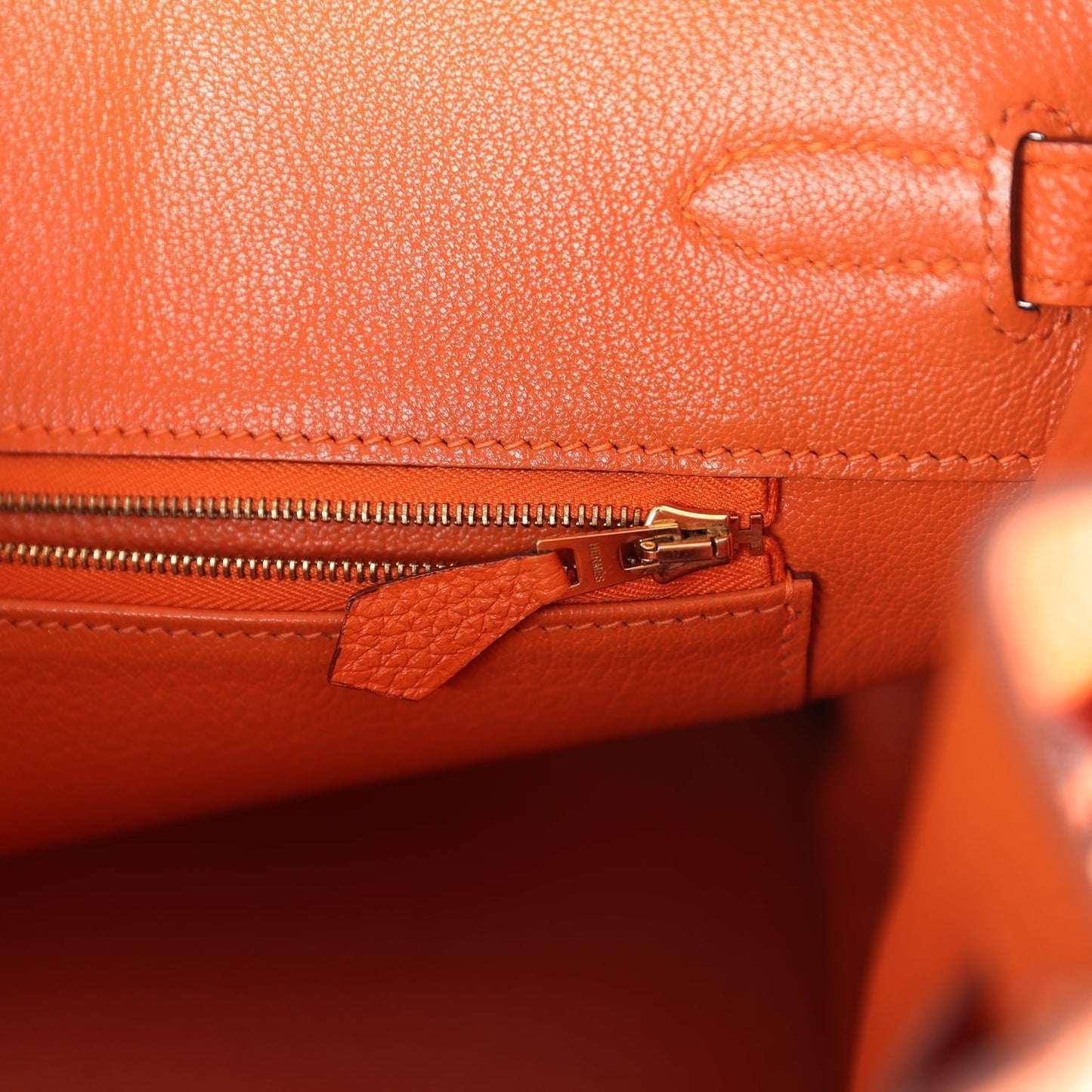 Hermes Birkin 35 Orange Togo Gold Hardware