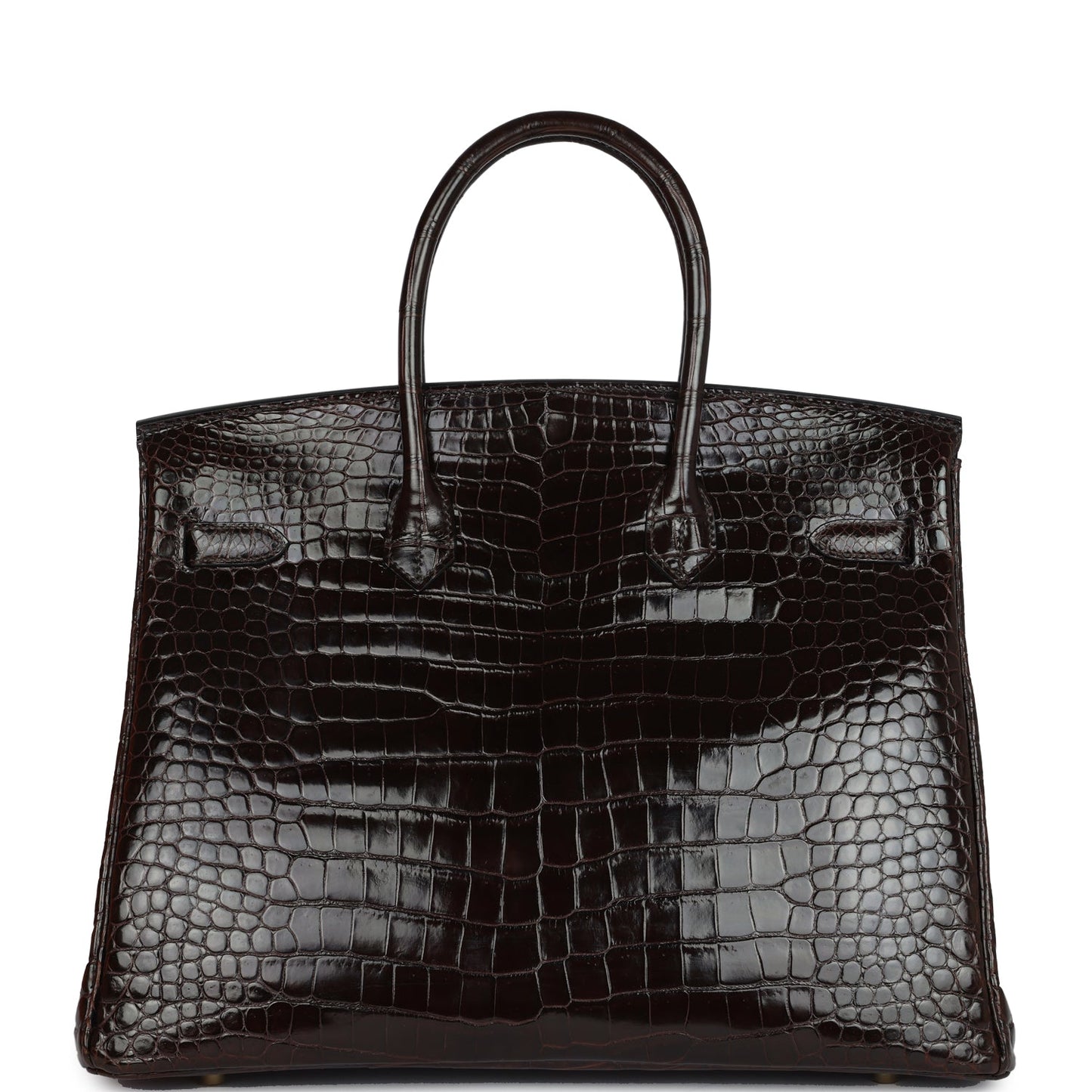 Hermes Birkin 35 Cocaon Shiny Porosus Crocodile Gold Hardware