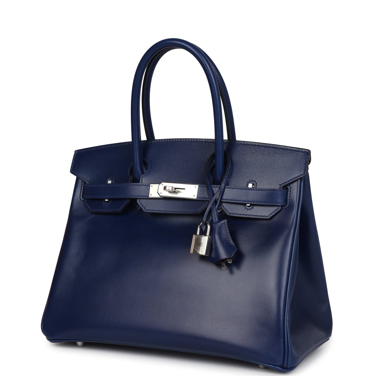 Hermes Birkin 30 Bleu Saphir Box Palladium Hardware