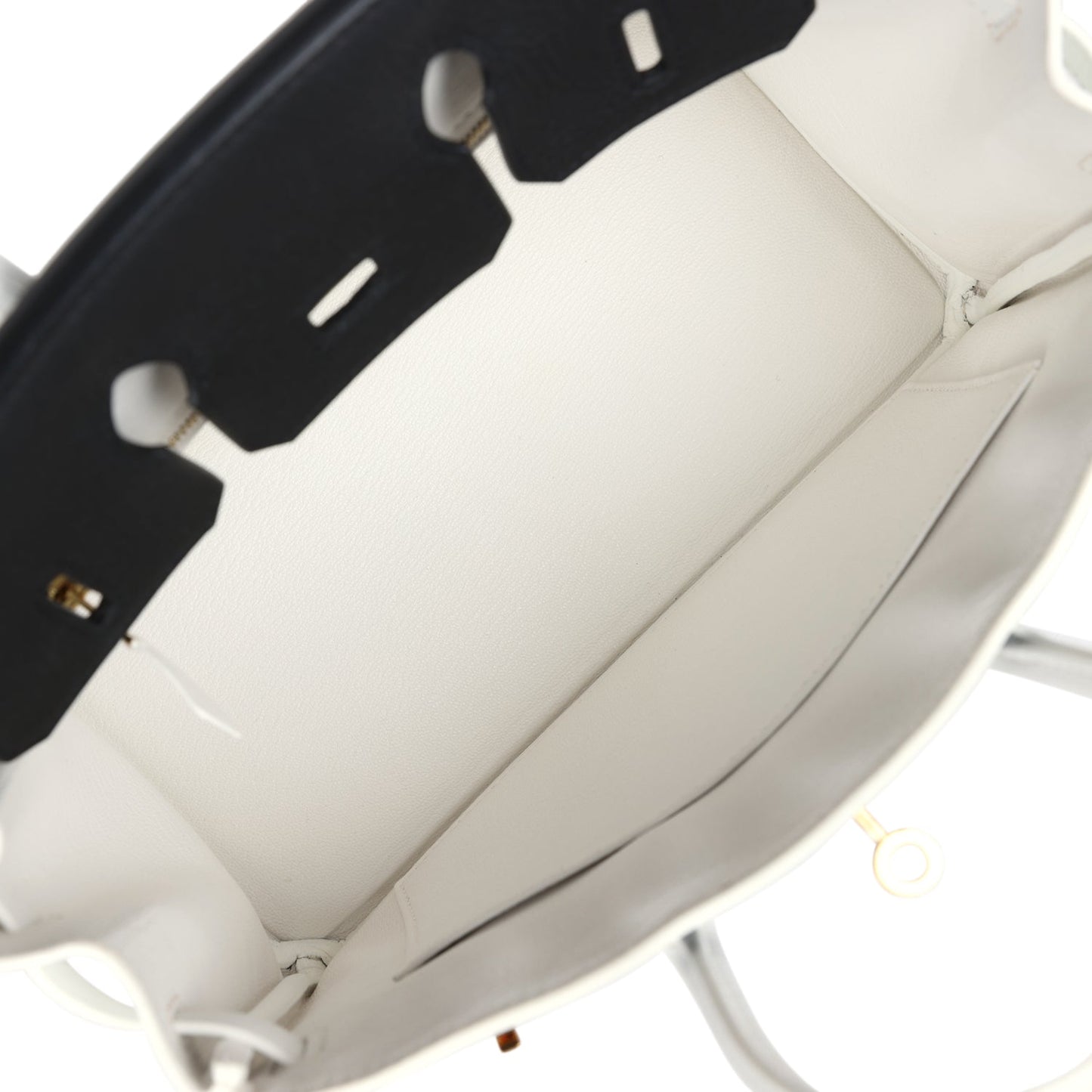 Hermes Special Order (HSS) Birkin 25 Black and White Clemence Gold Hardware