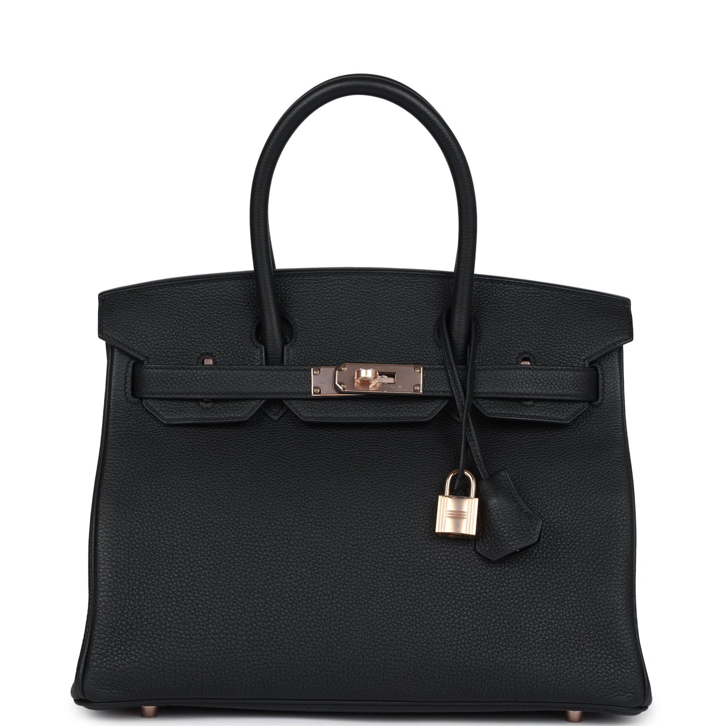 Hermes Birkin 30 Black Togo Rose Gold Hardware