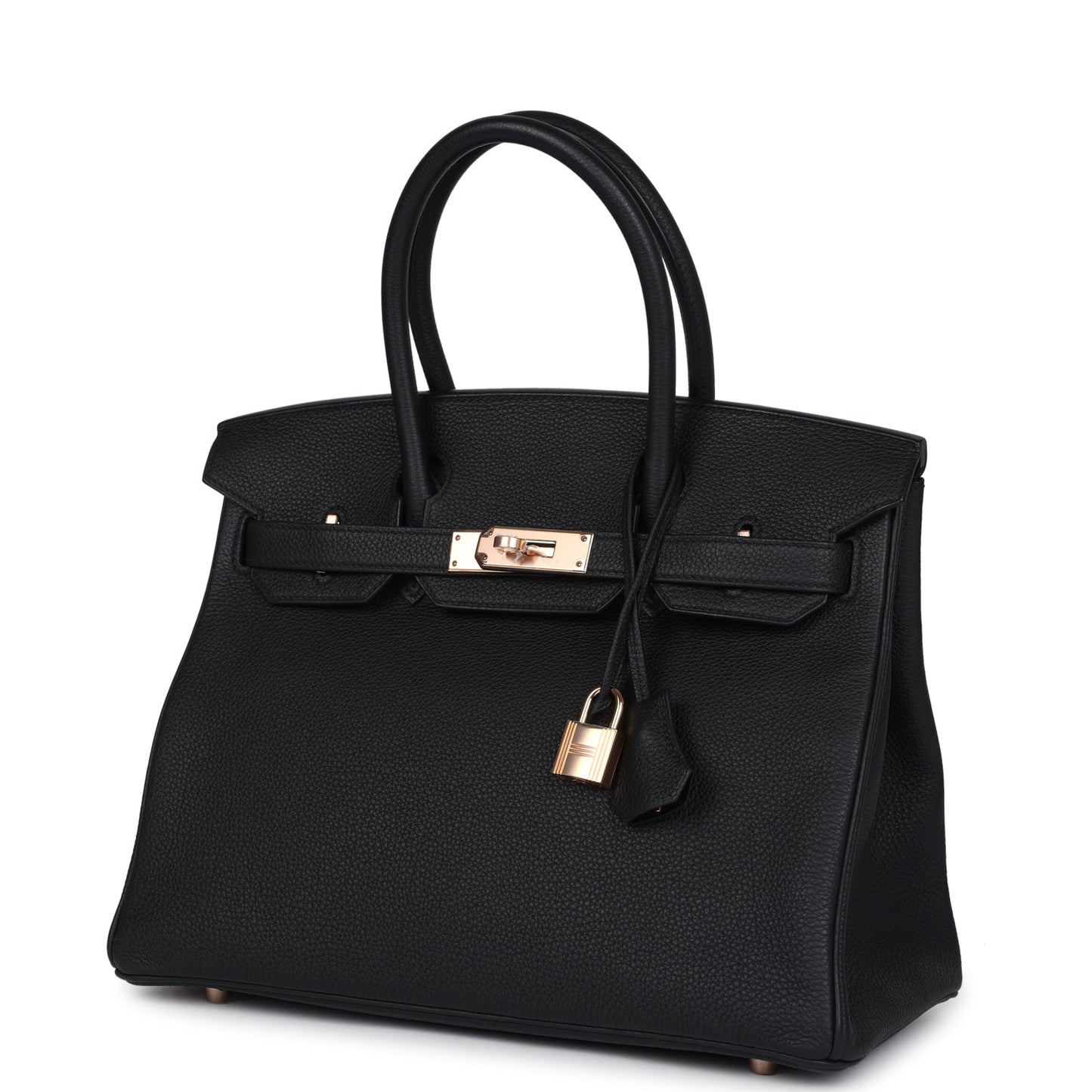 Hermes Birkin 30 Black Togo Rose Gold Hardware