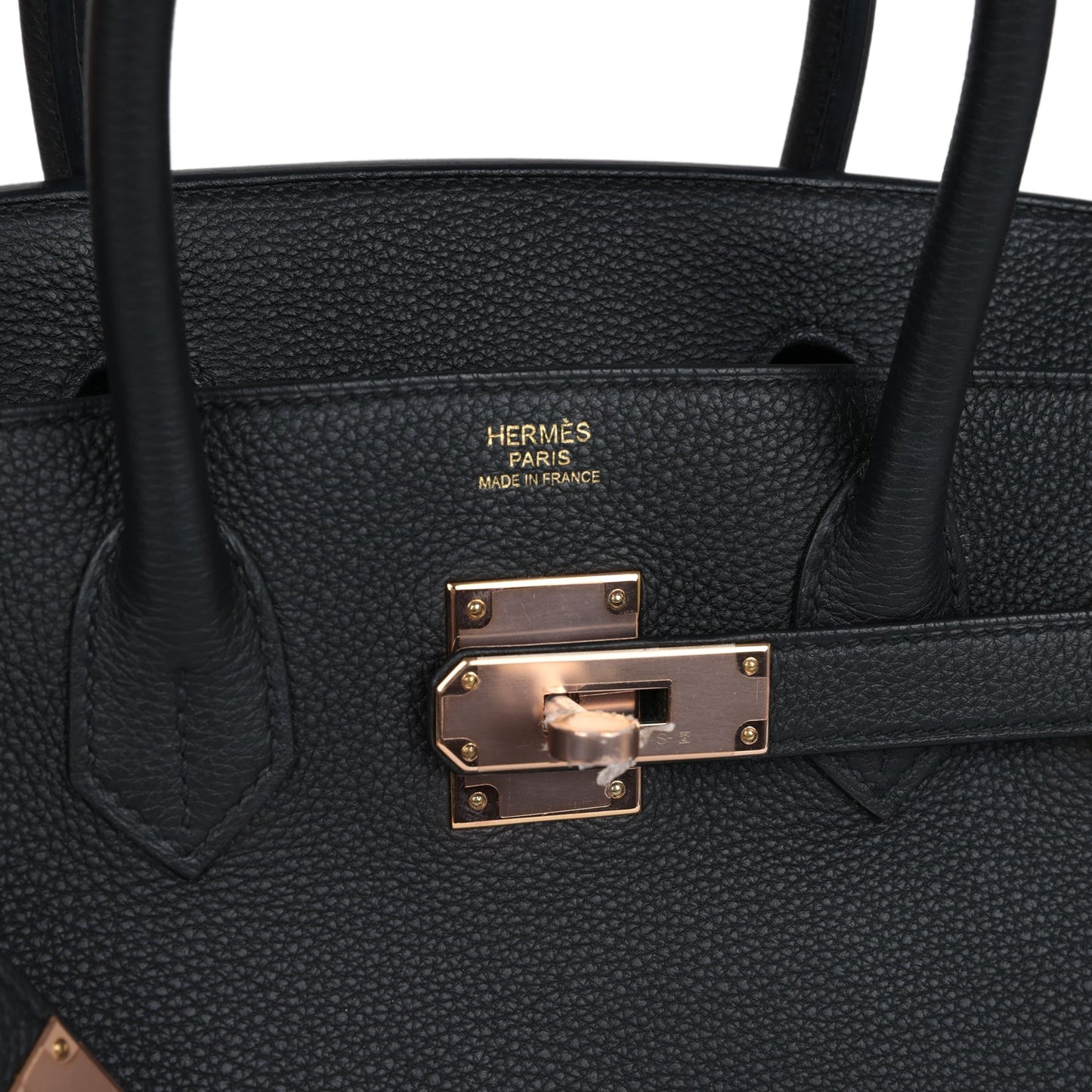 Hermes Birkin 30 Black Togo Rose Gold Hardware