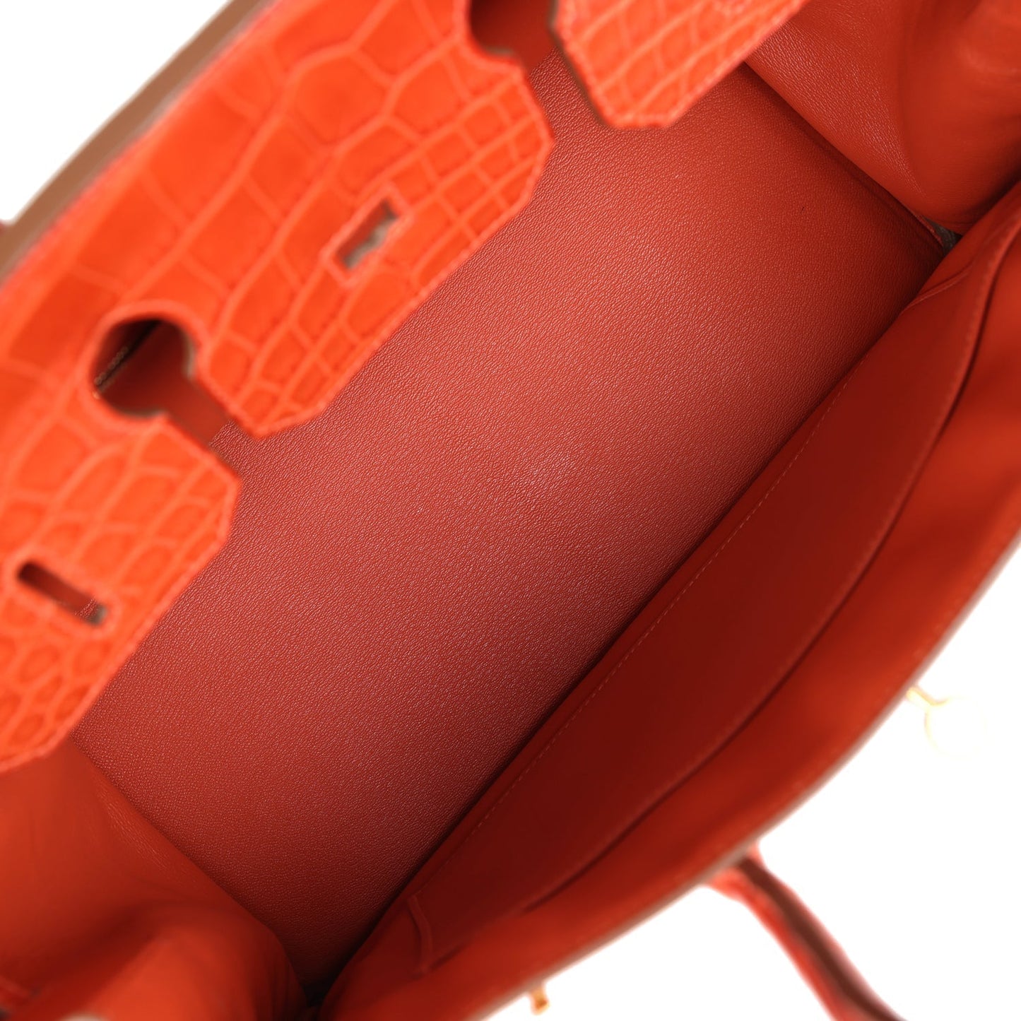 Hermes Birkin 35 Sanguine Matte Alligator Gold Hardware