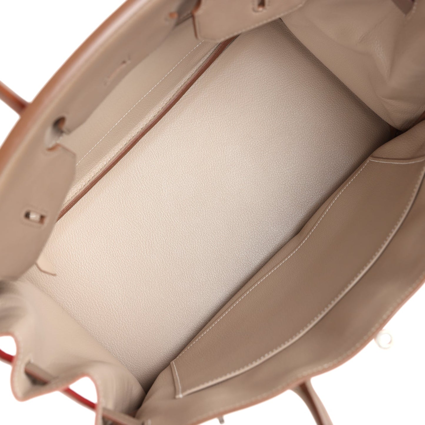 Hermes Birkin 30 Cascade Rose Jaipur, Etoupe and Argile Swift and Clemence Brushed Palladium Hardware