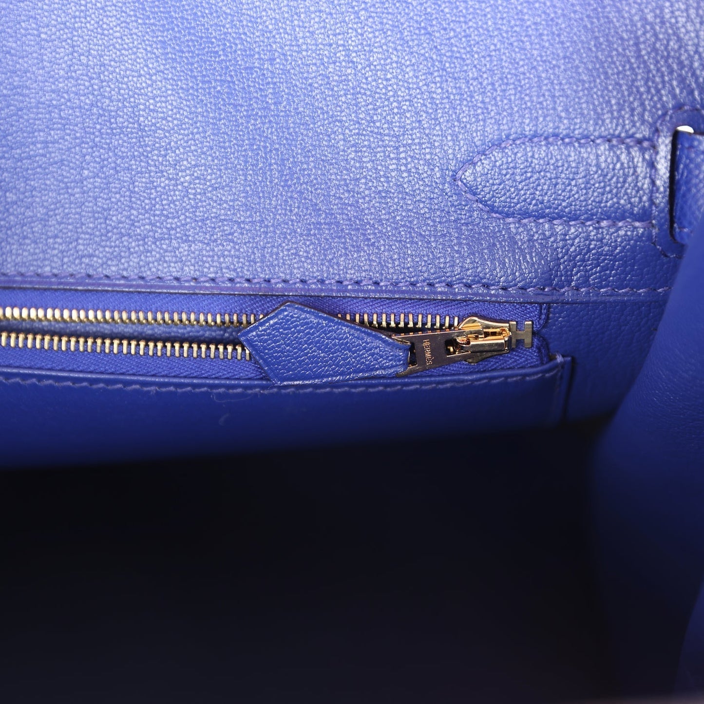 Hermes Special Order (HSS) Birkin 30 Rose Confetti and Bleu Electric Epsom Brushed Gold Hardware