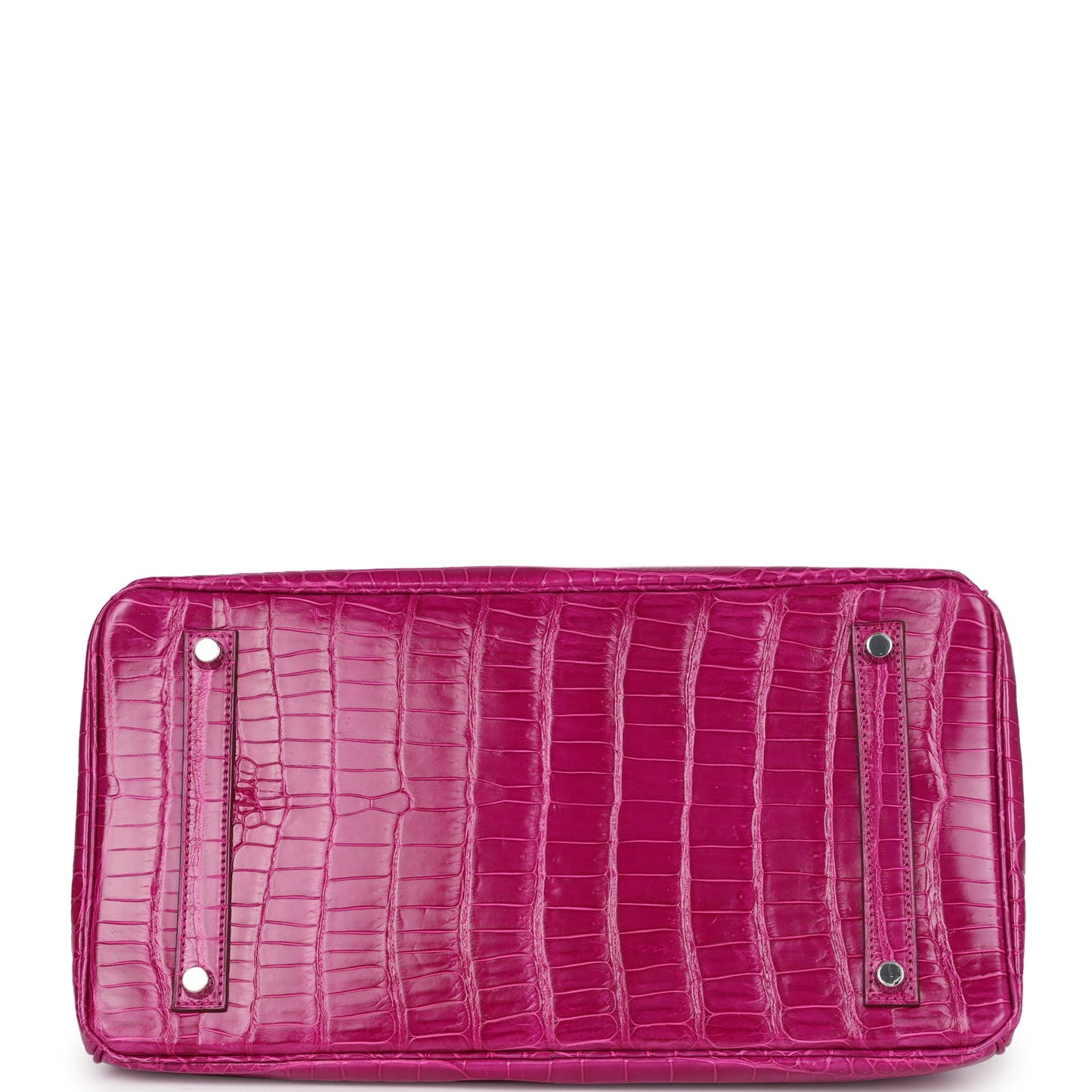 Hermes Birkin 35 Rose Sheherazade Shiny Porosus Crocodile Palladium Hardware