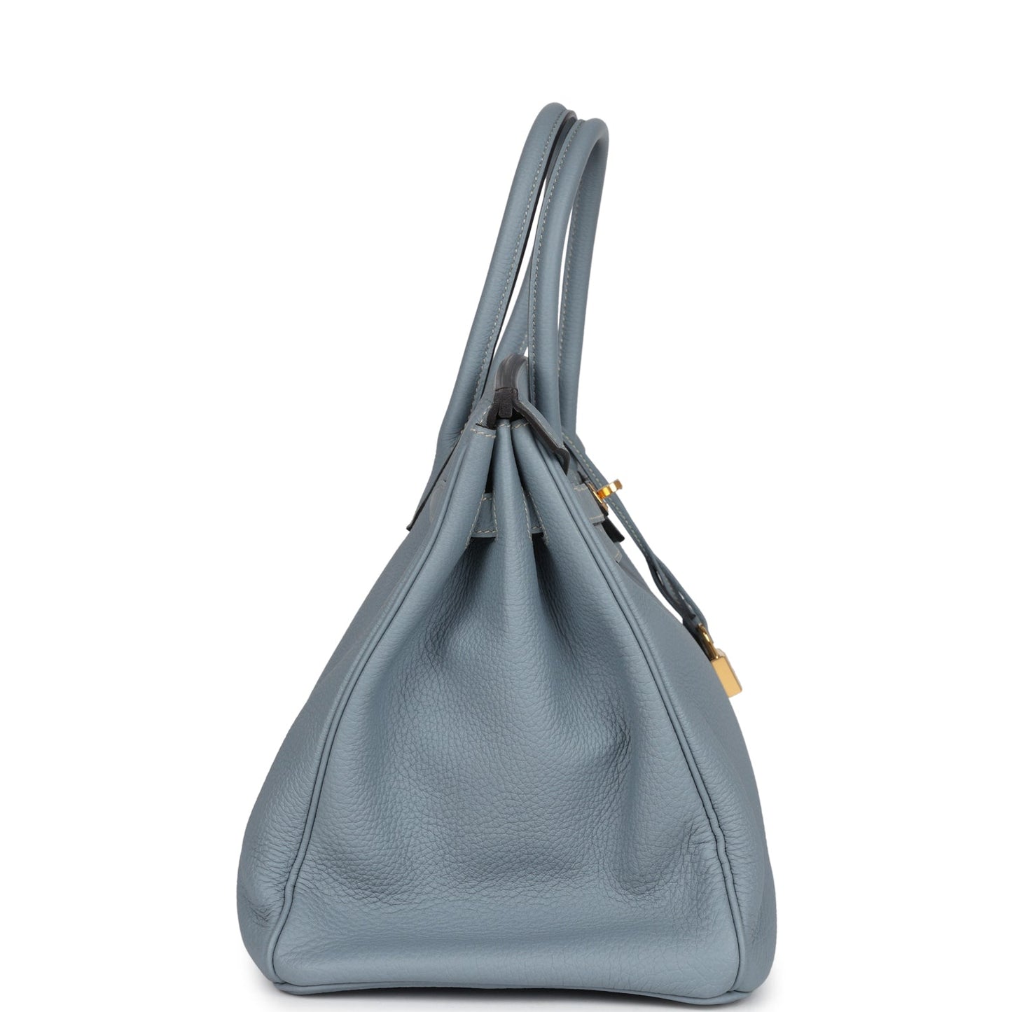 Hermes Birkin 35 Bleu Lin Togo Gold Hardware