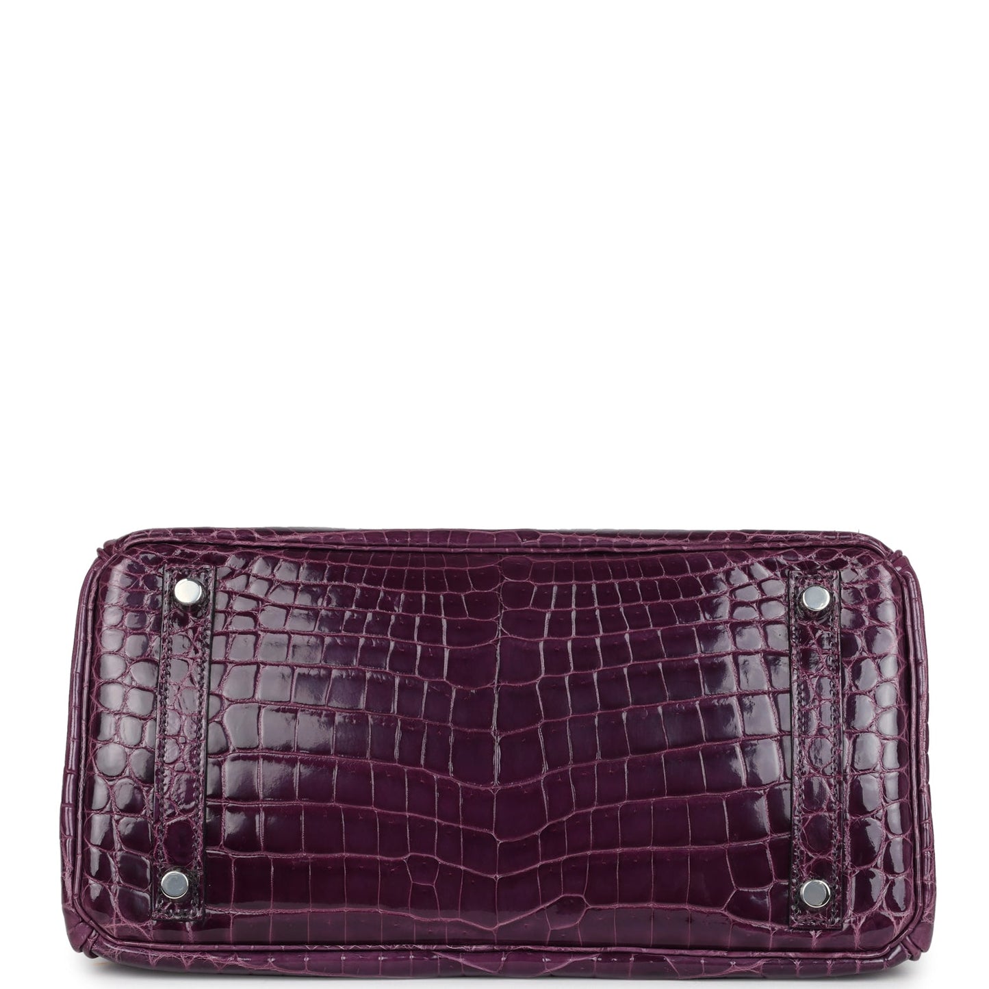 Hermes Birkin 30 Amethyst Shiny Niloticus Crocodile Palladium Hardware