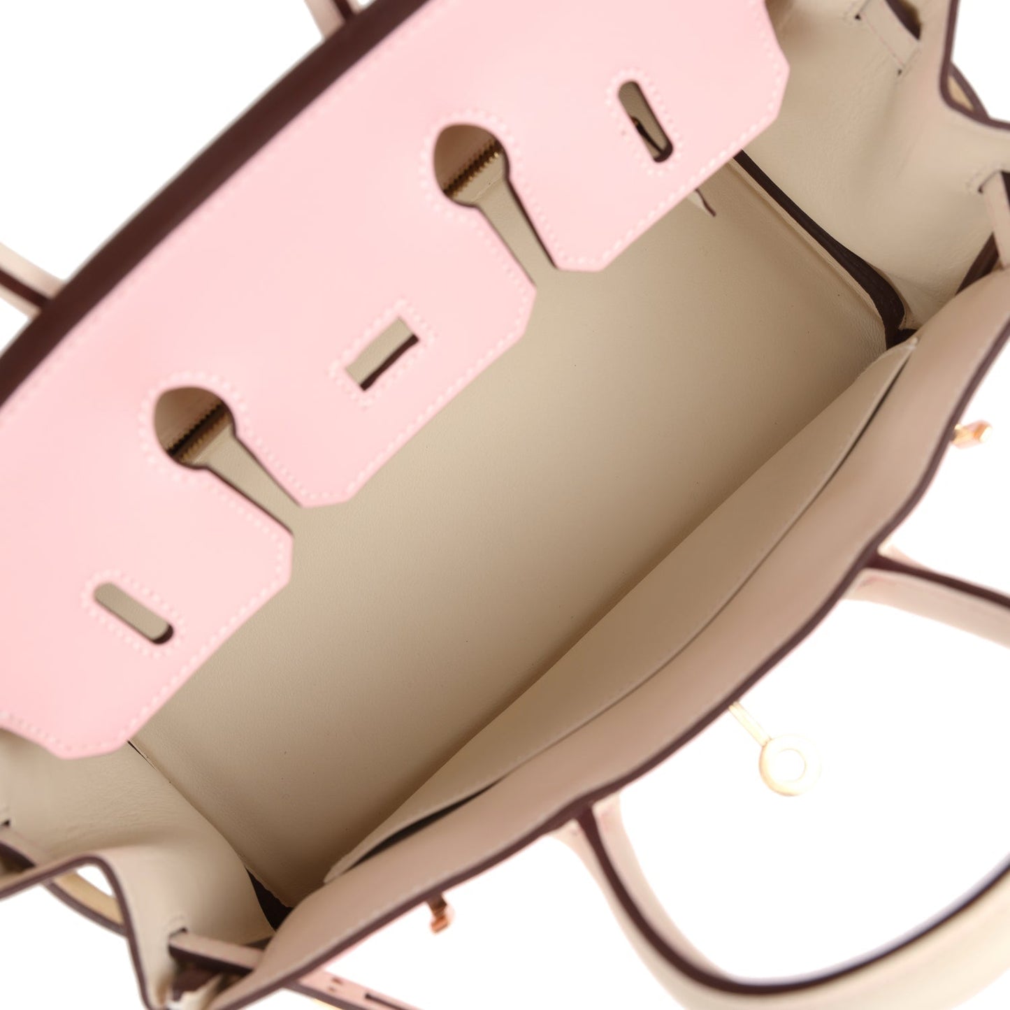 Hermes Special Order (HSS) Birkin 25 Rose Sakura and Nata Swift Permabrass Hardware