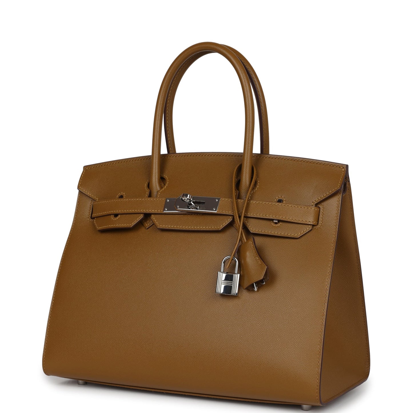 Hermes Birkin Sellier 30 Bronze Dore Madame Palladium Hardware